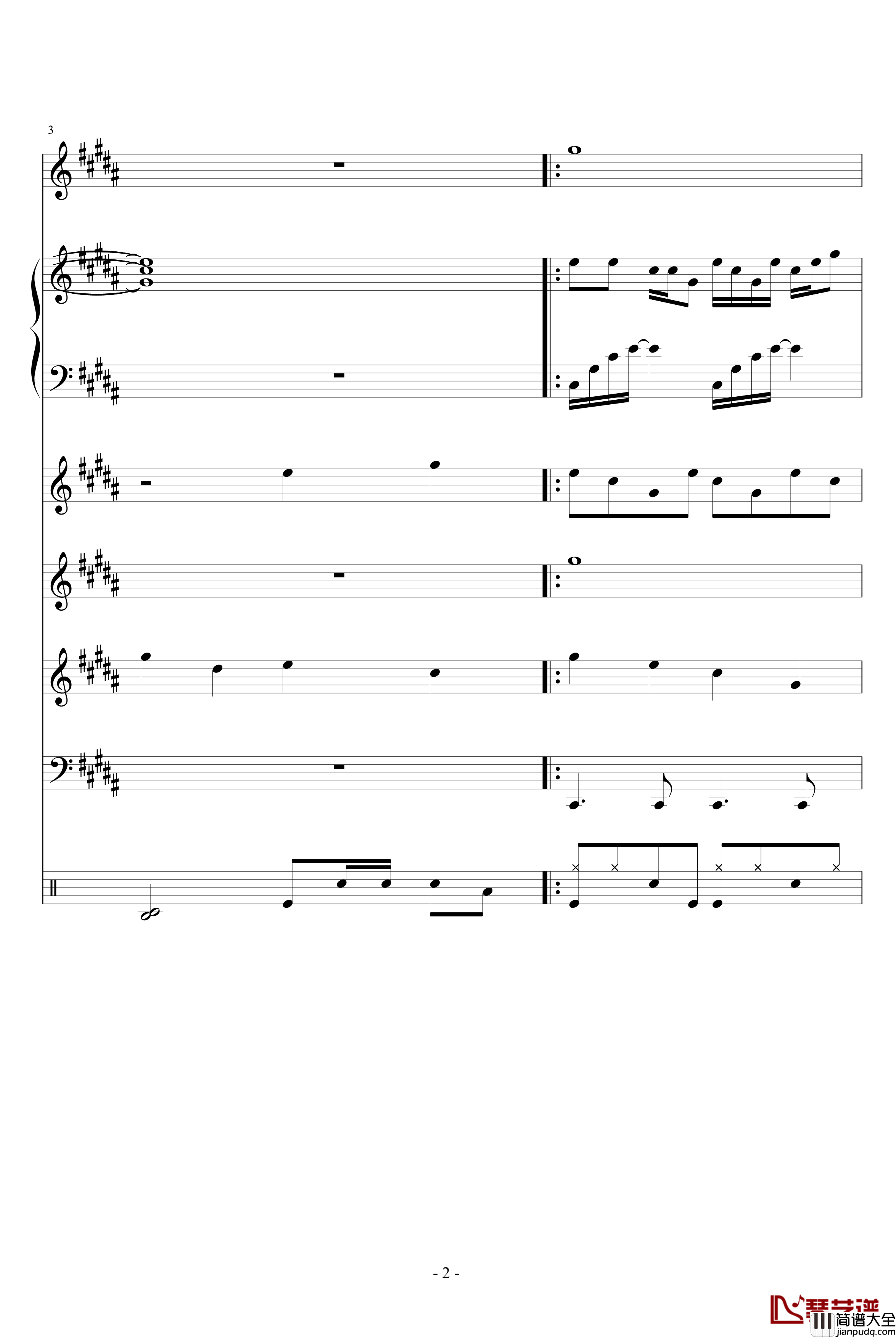 陨灭钢琴谱_血腥残阳