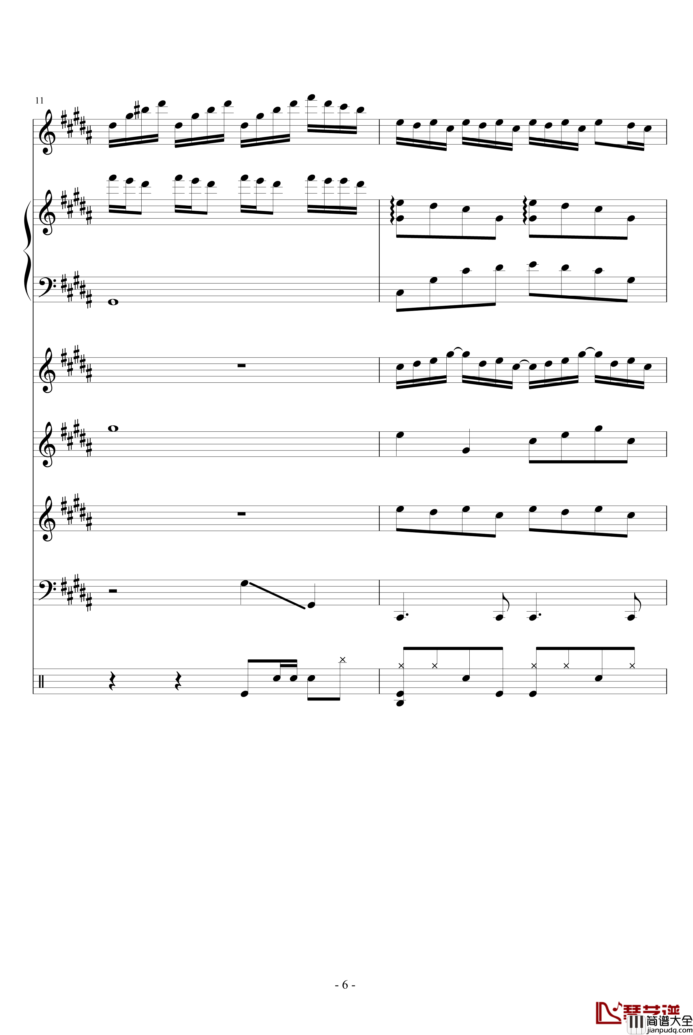 陨灭钢琴谱_血腥残阳