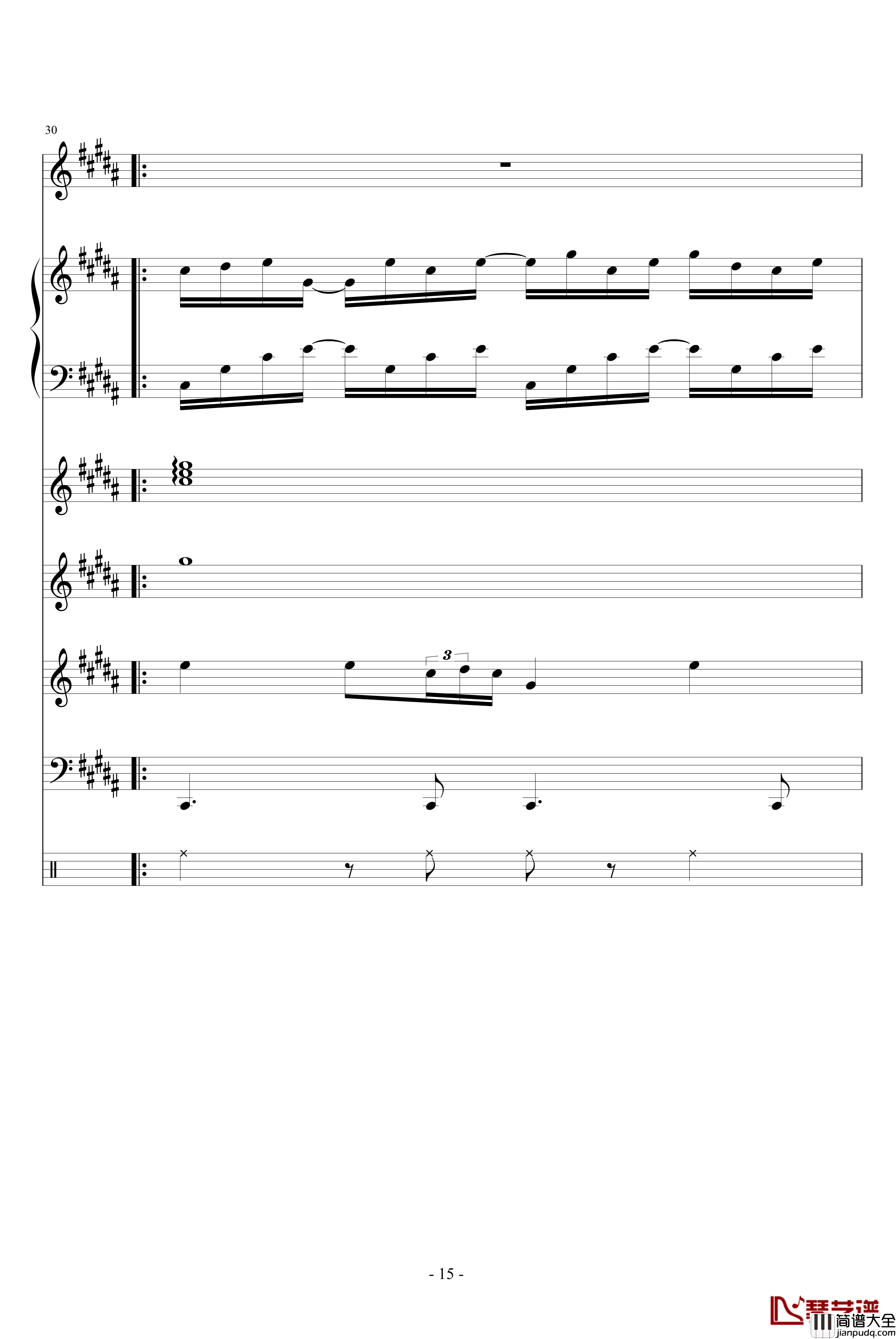 陨灭钢琴谱_血腥残阳