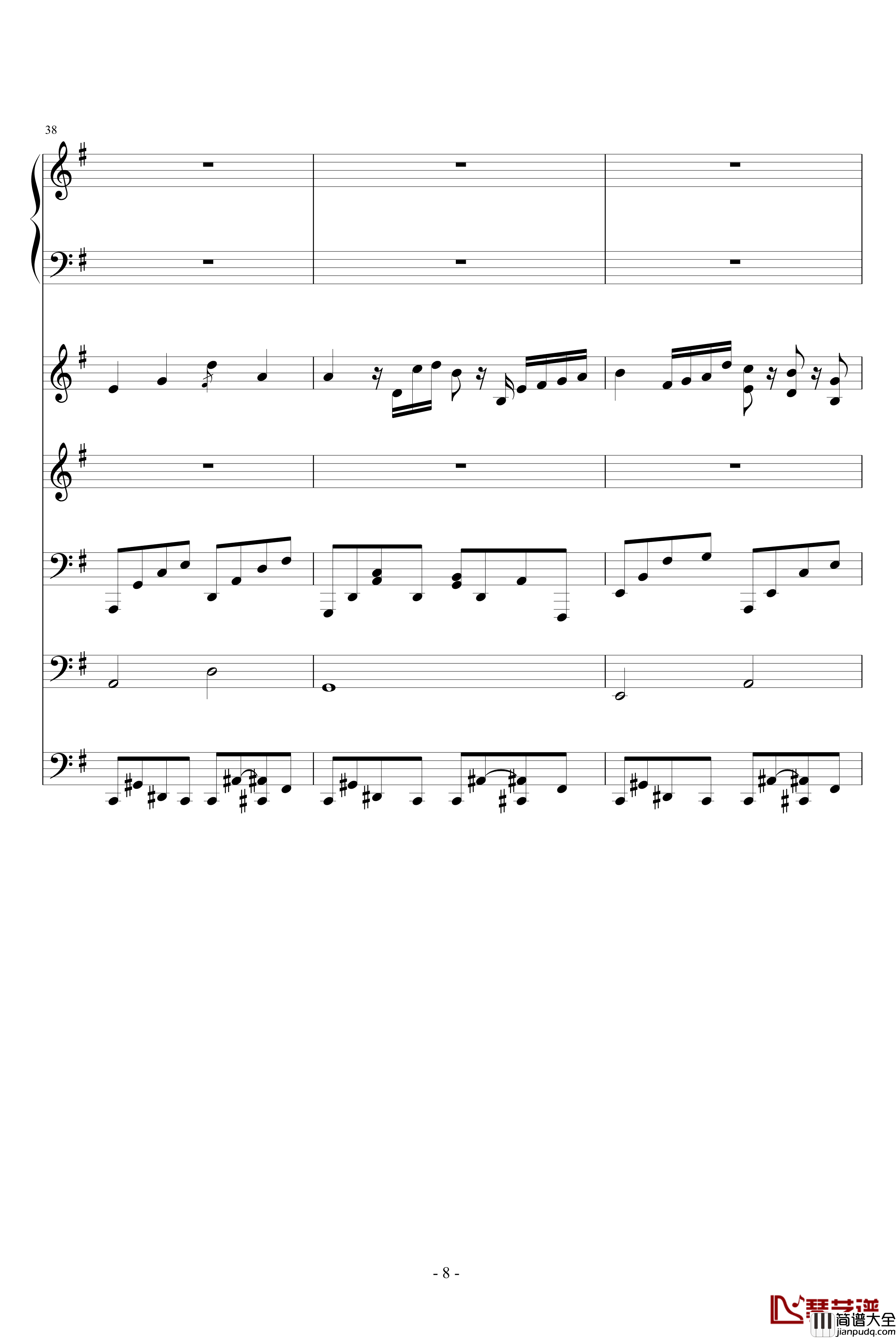 夜林幻想钢琴谱_ellocz