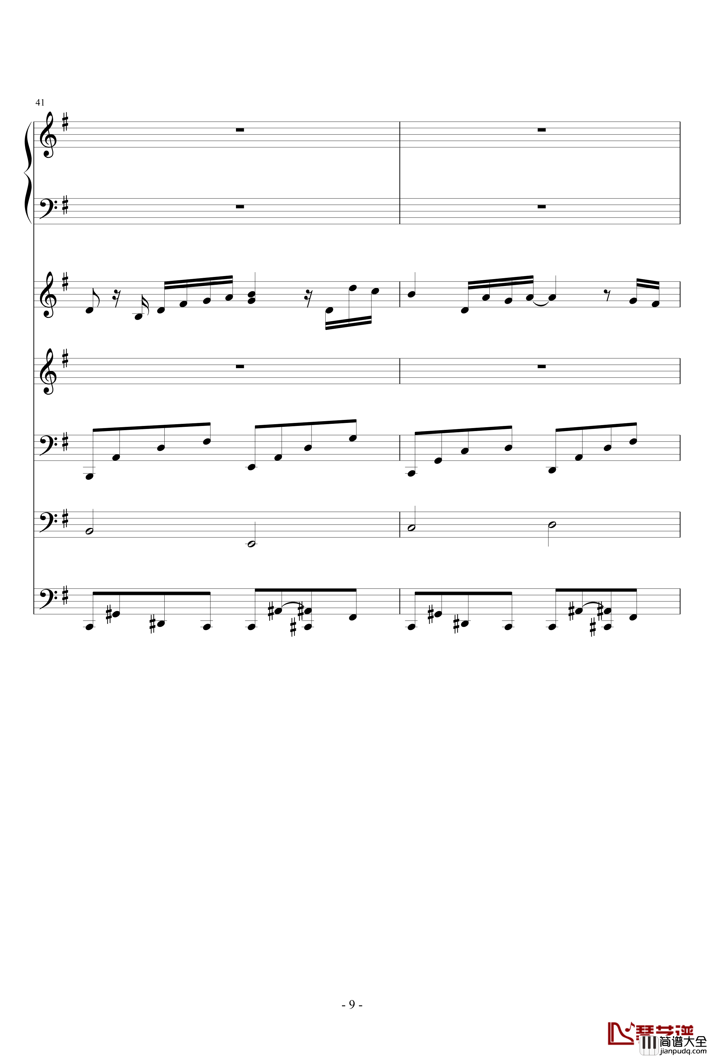 夜林幻想钢琴谱_ellocz