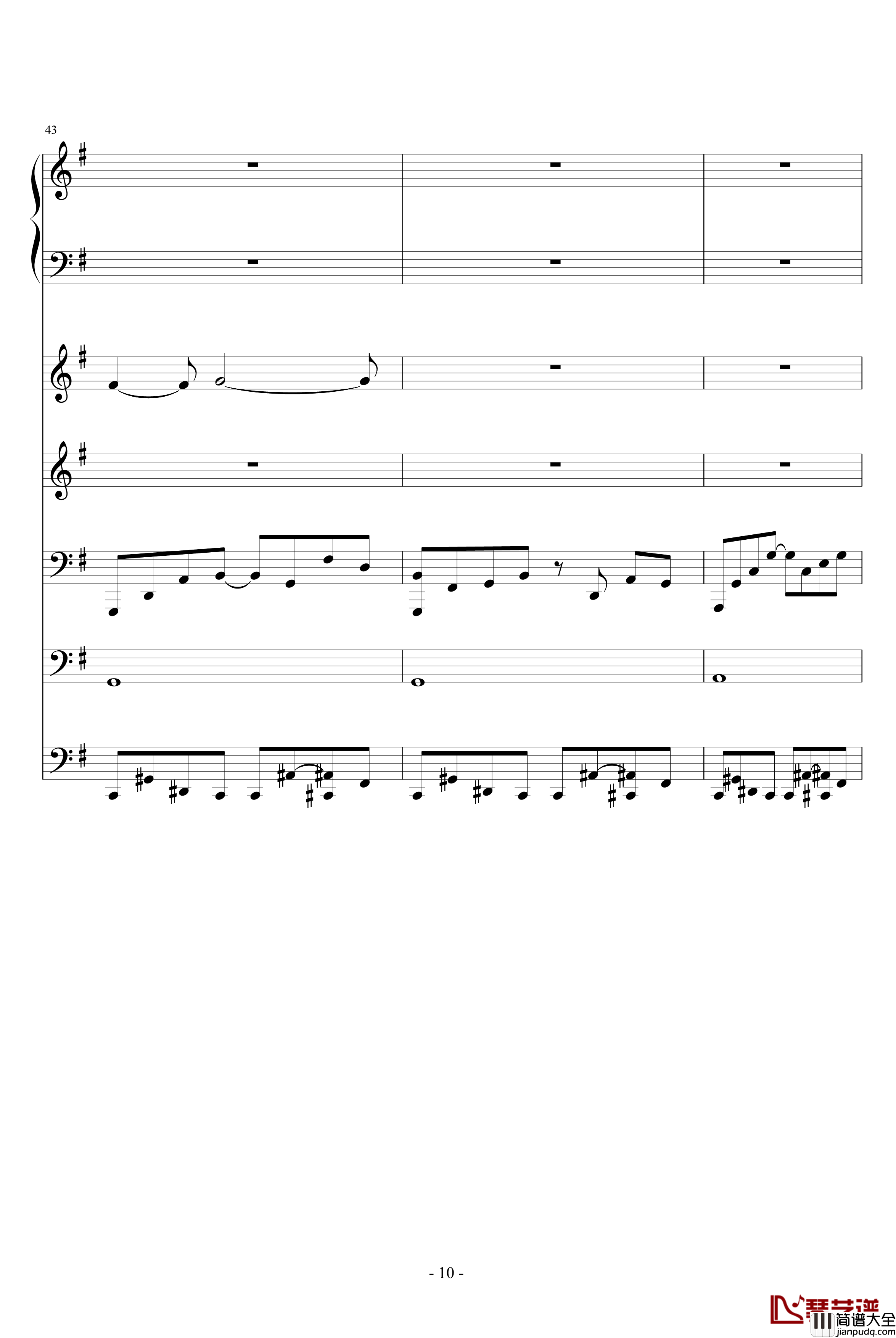 夜林幻想钢琴谱_ellocz