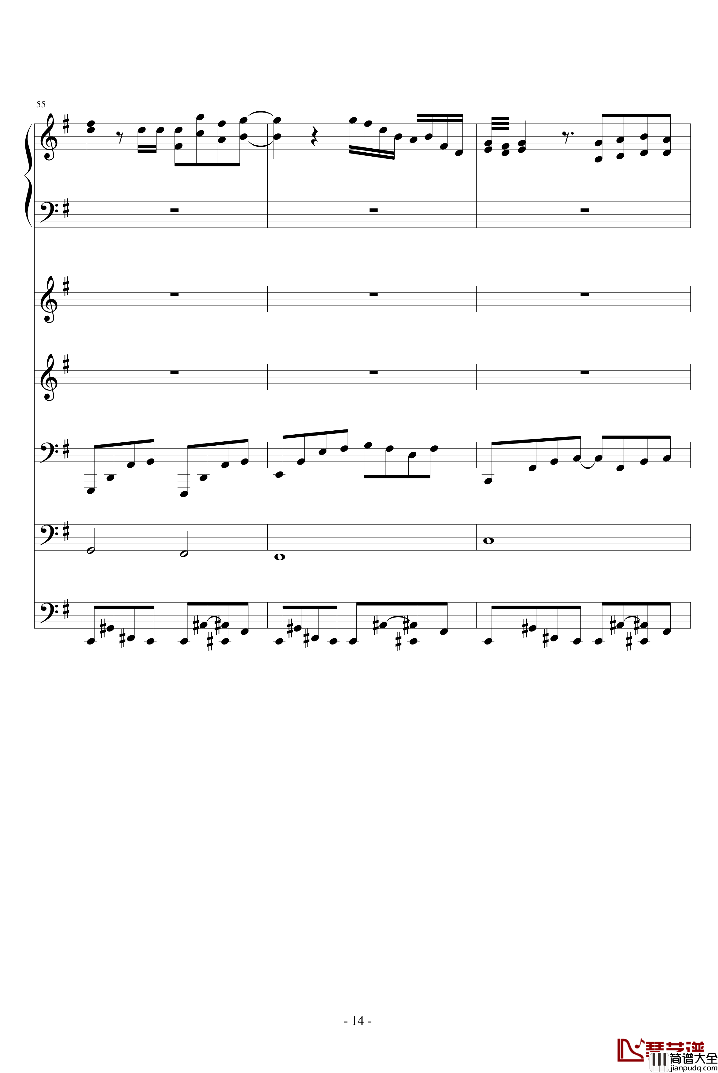 夜林幻想钢琴谱_ellocz