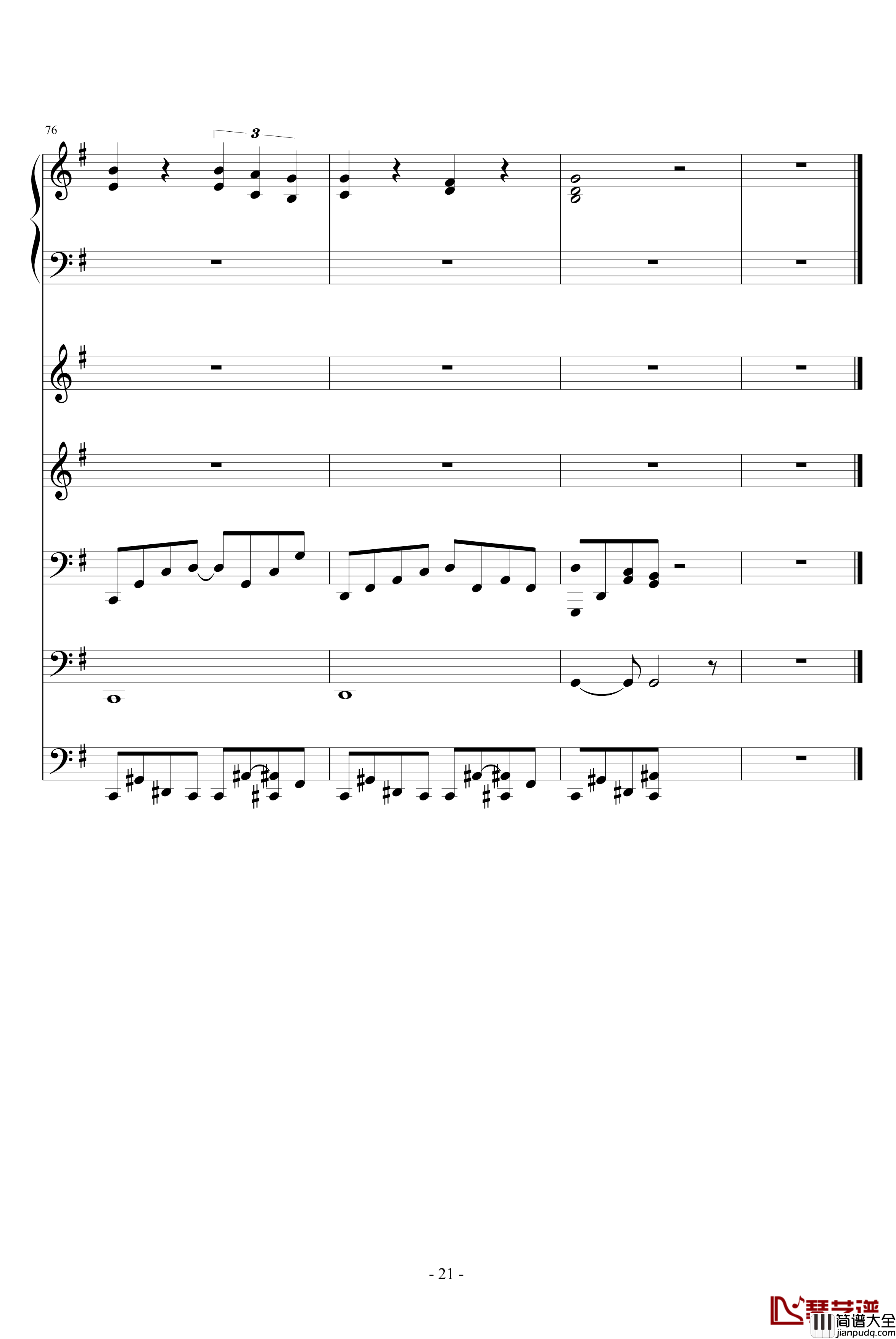 夜林幻想钢琴谱_ellocz