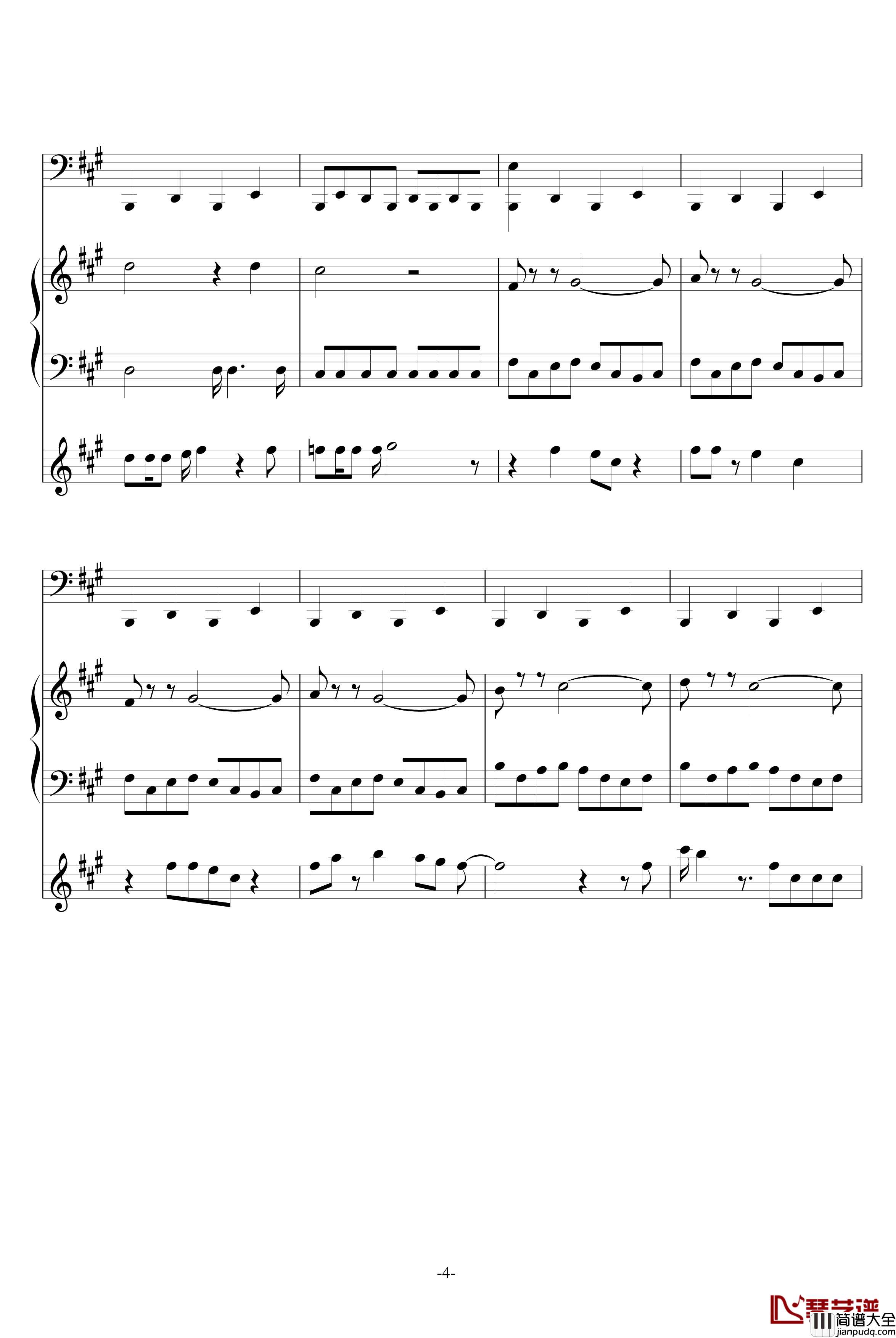 Billie_jean钢琴谱_MJ_迈克杰克逊