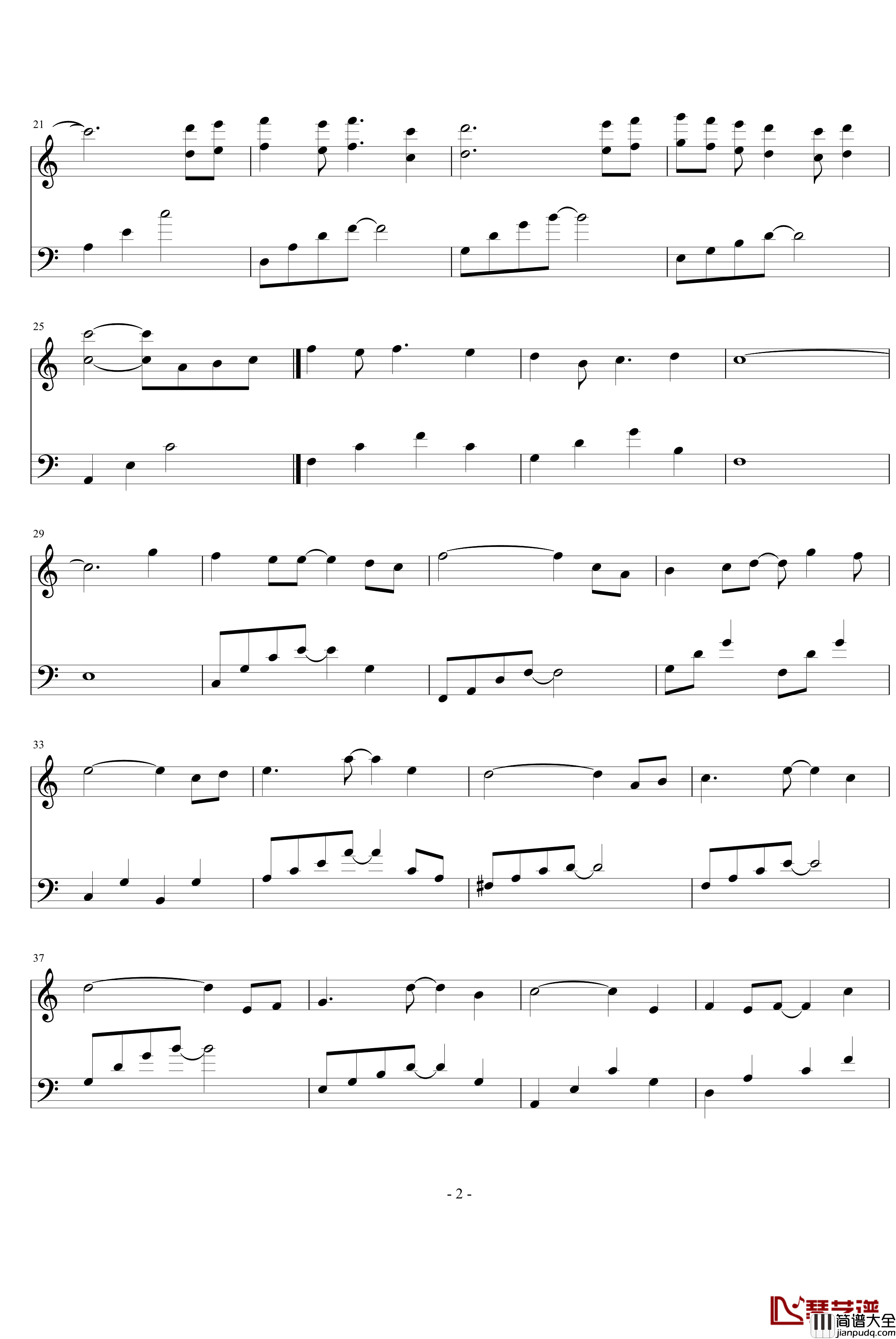 清新夏日钢琴谱_菲菲