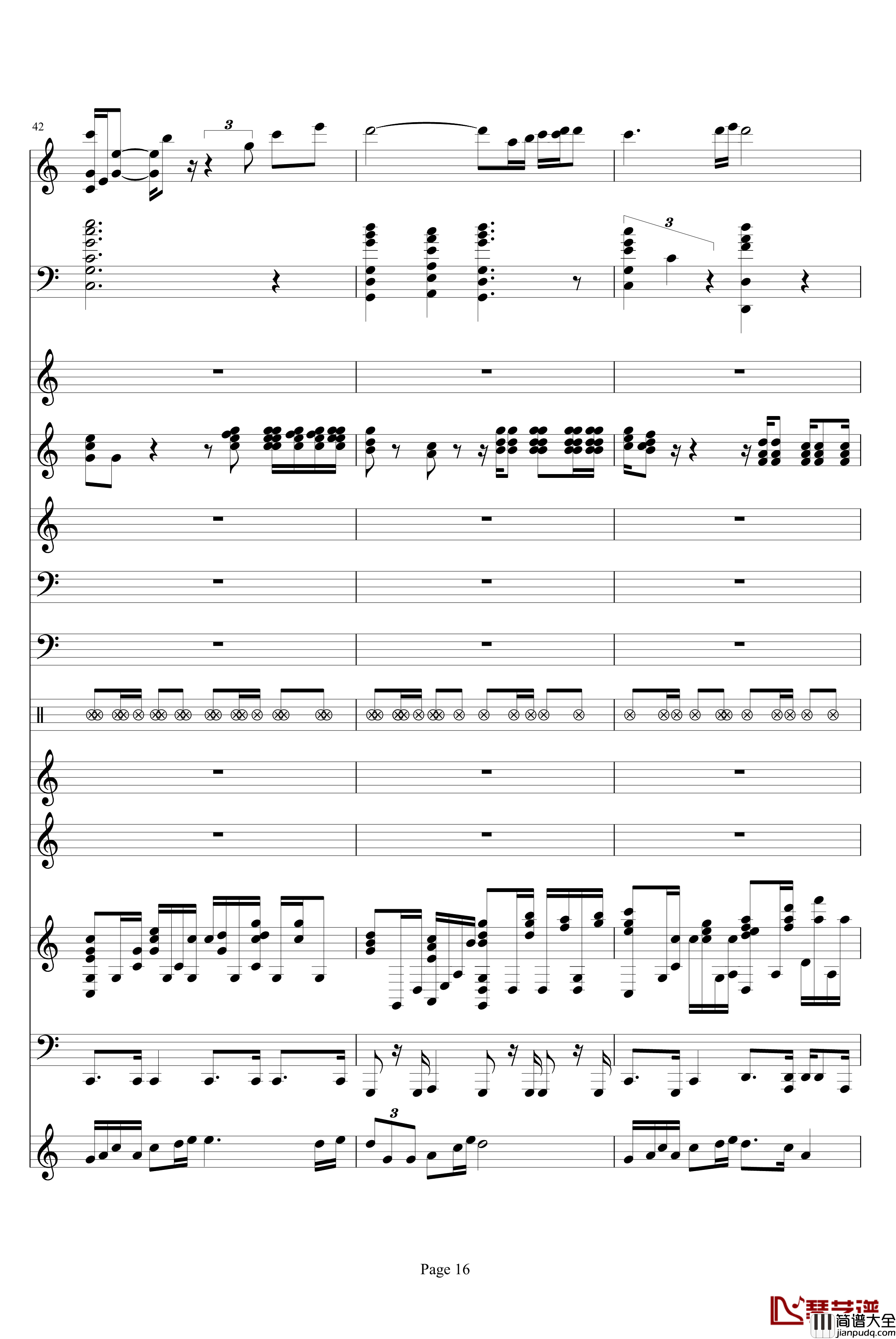 走进新时代钢琴谱_完美和唱_张也