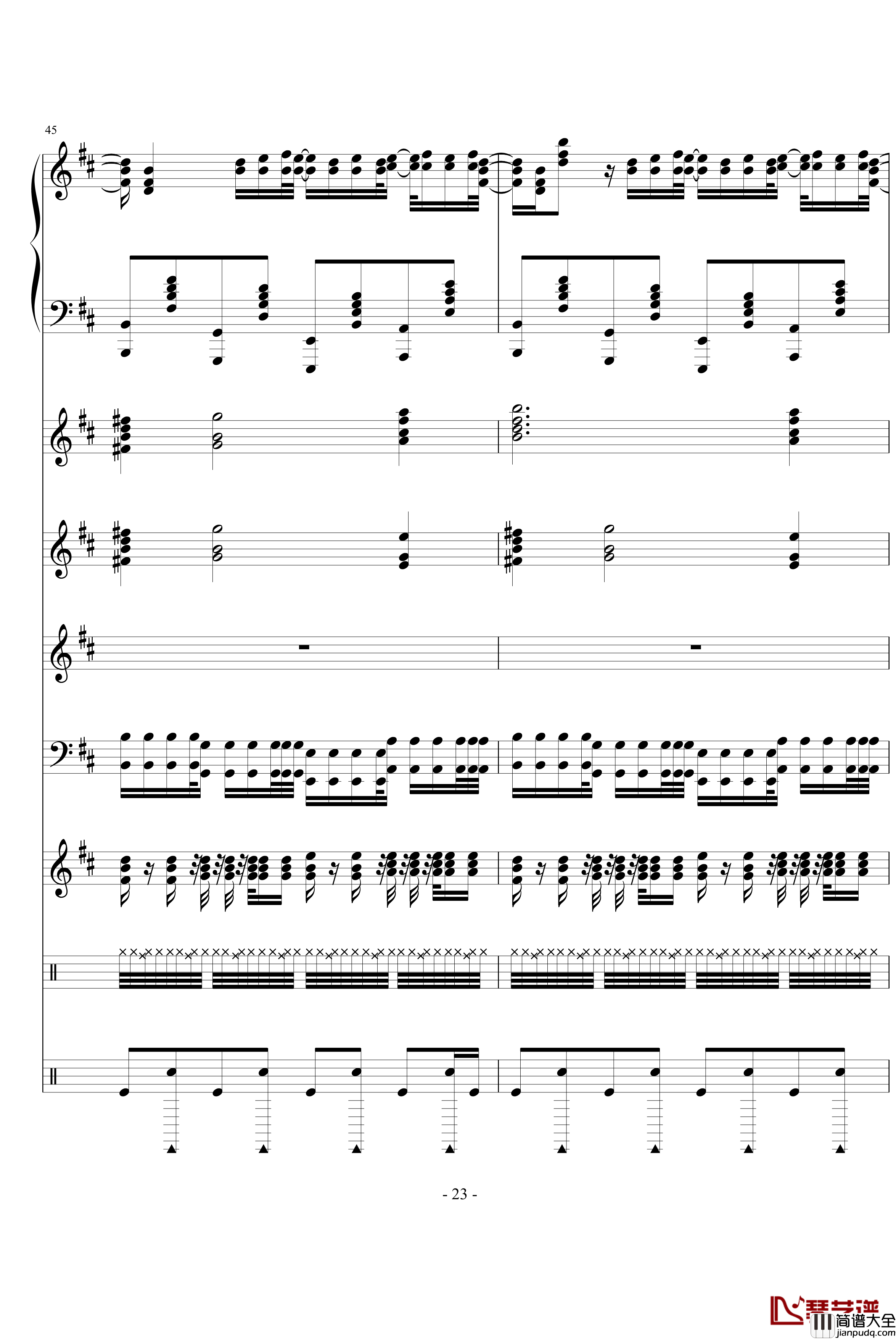 Moi_Lolita钢琴谱_钢琴混音版总谱_Alizee