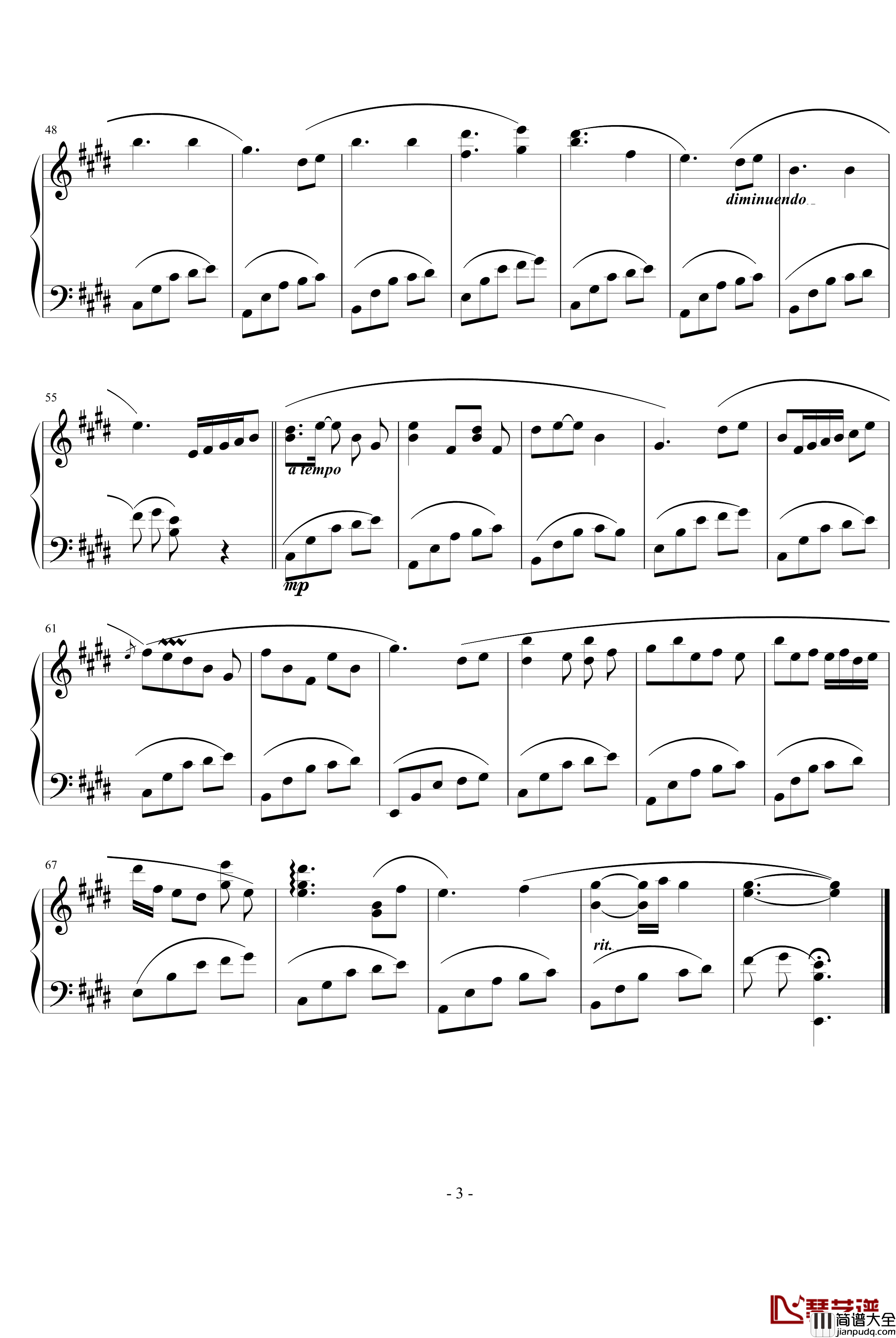 Clannad钢琴谱_游戏