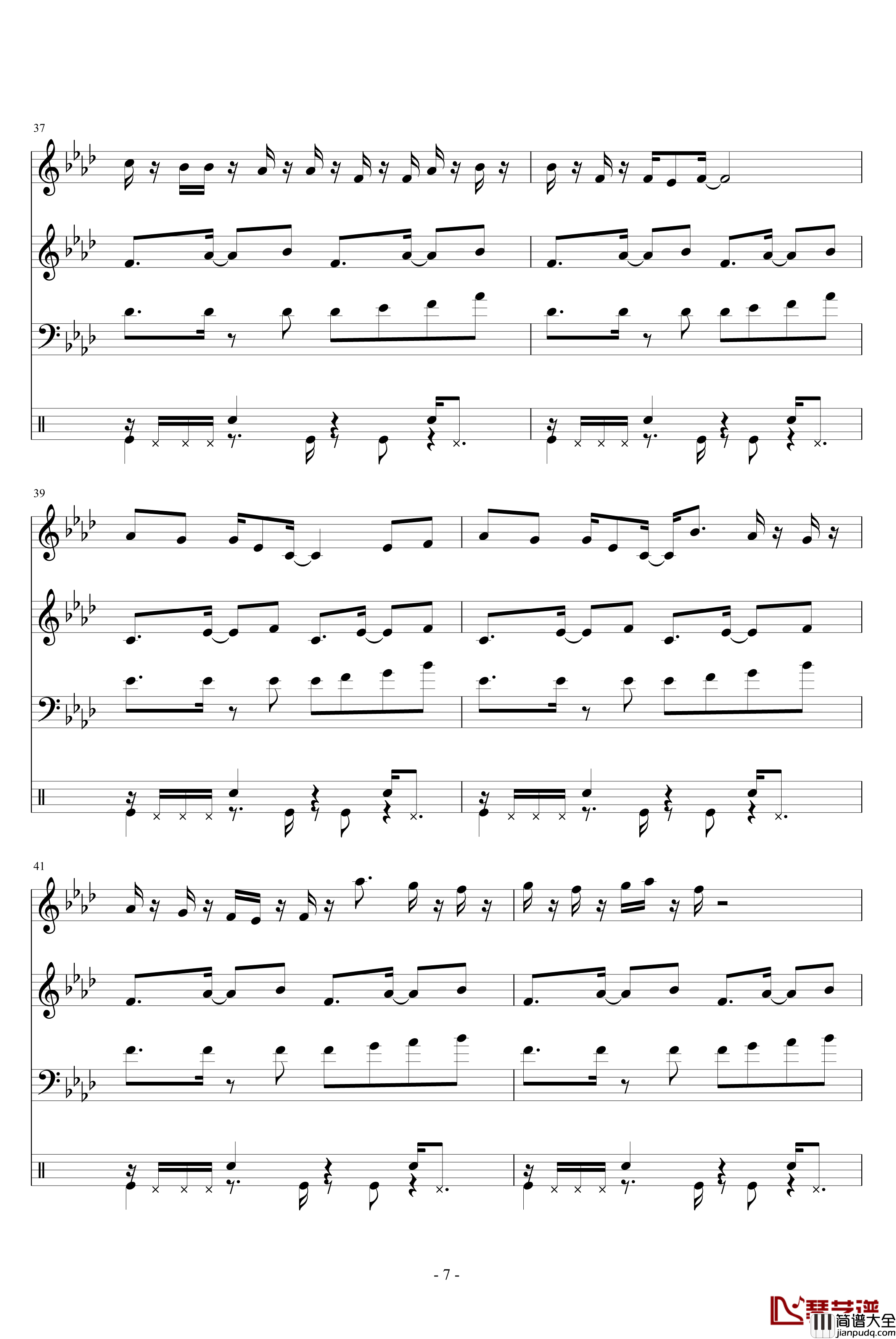 FC洛克人snakeman钢琴谱_总谱_游戏