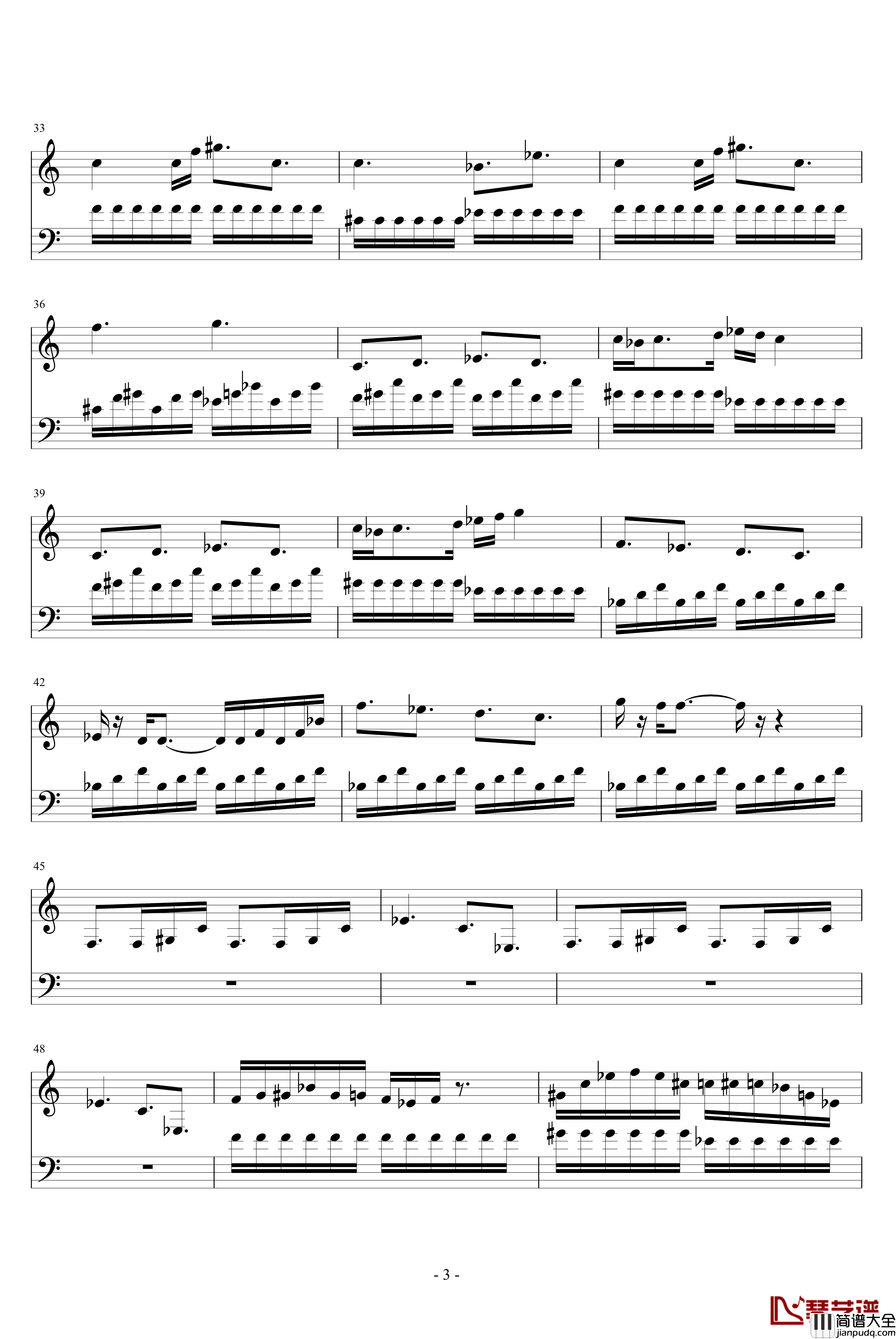 FC绿色兵团钢琴谱_游戏