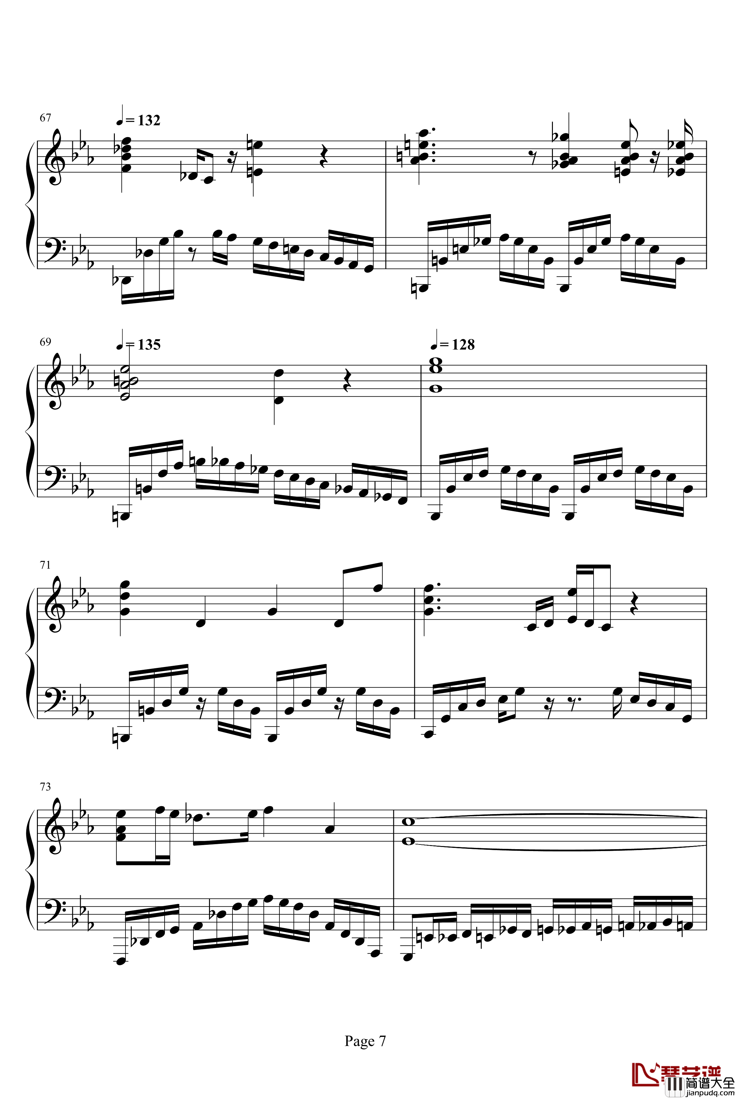 难般革命钢琴谱_肖邦_chopin