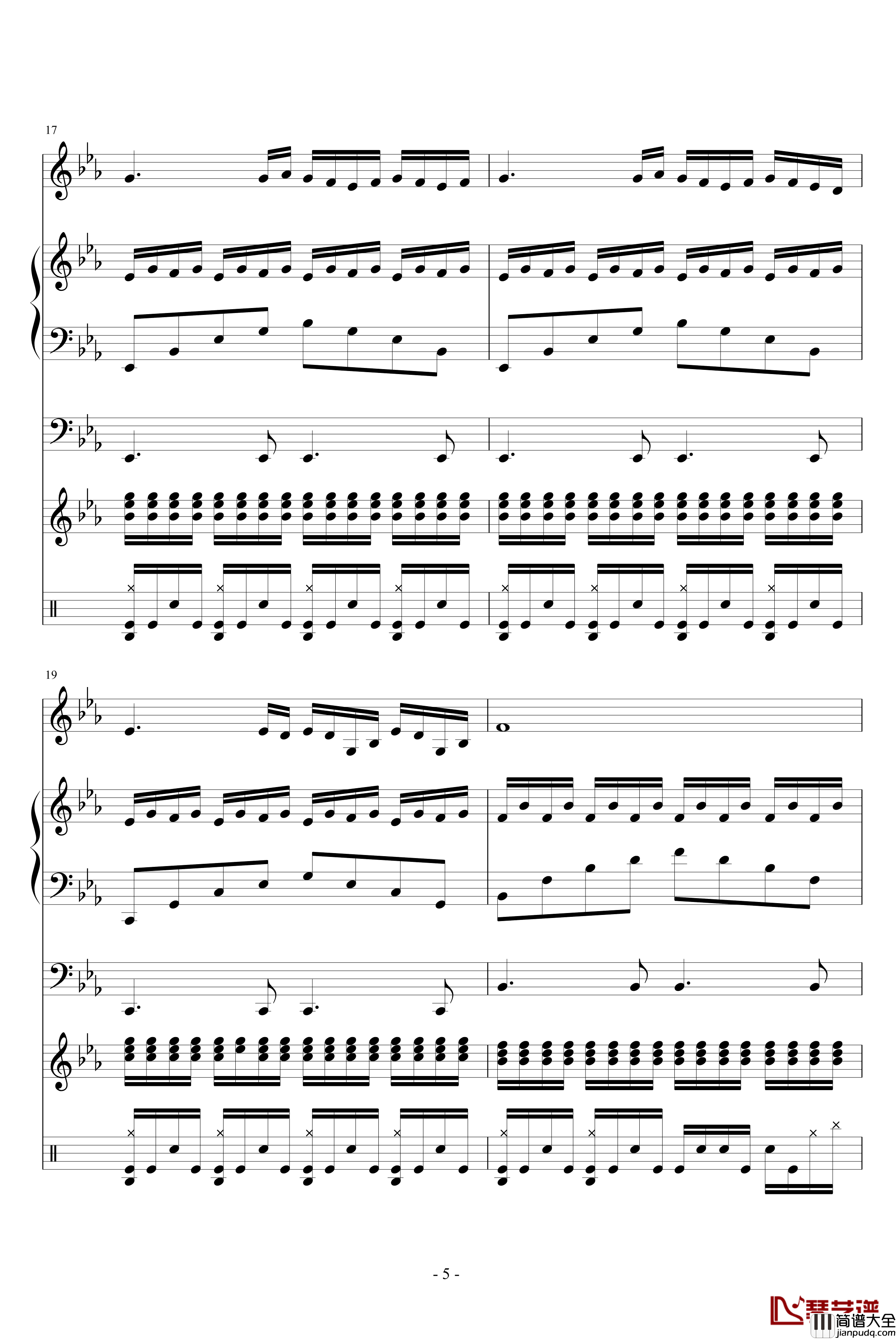 梦想之翼钢琴谱_血腥残阳