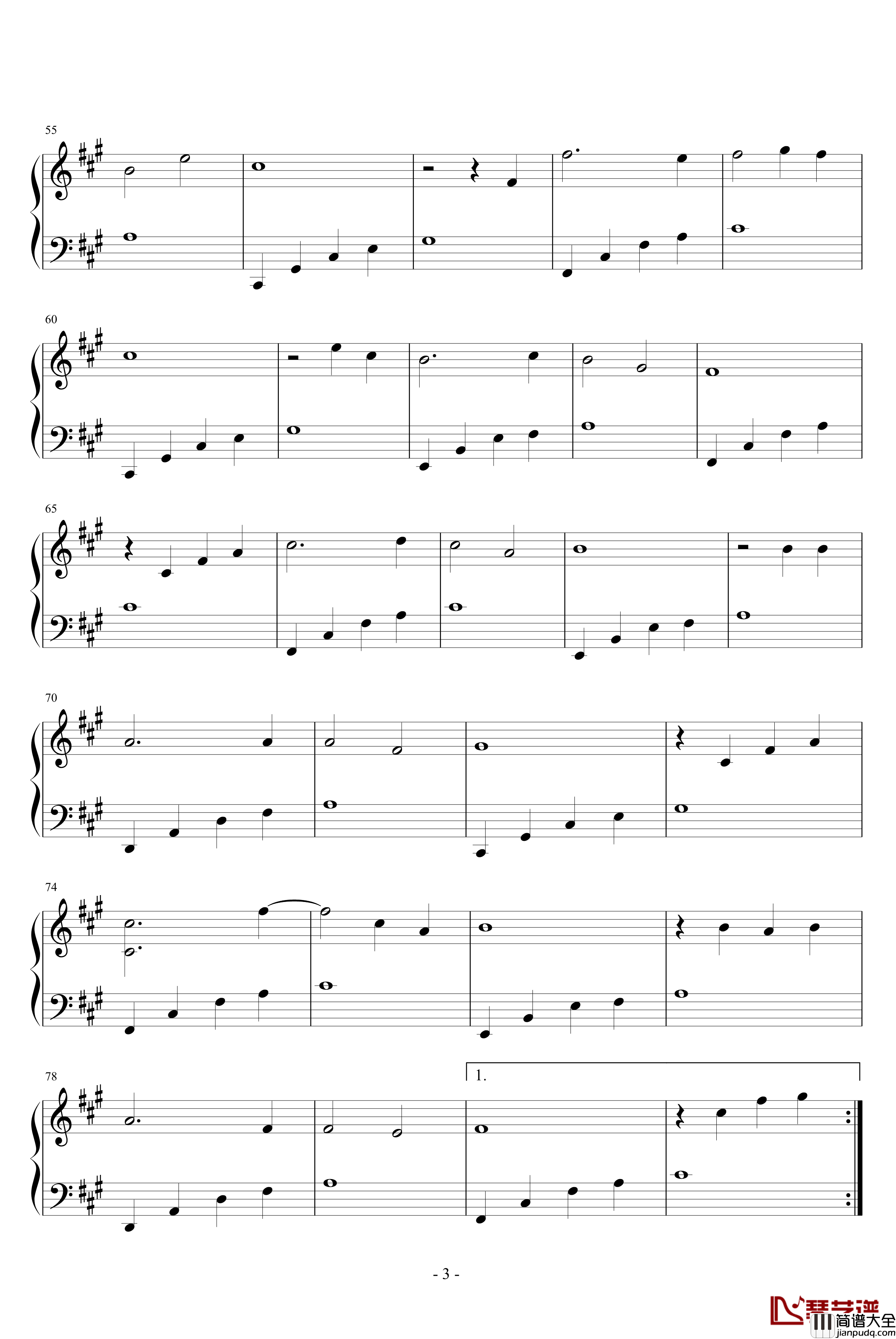 离别的心情钢琴谱_Yan_Jiajun