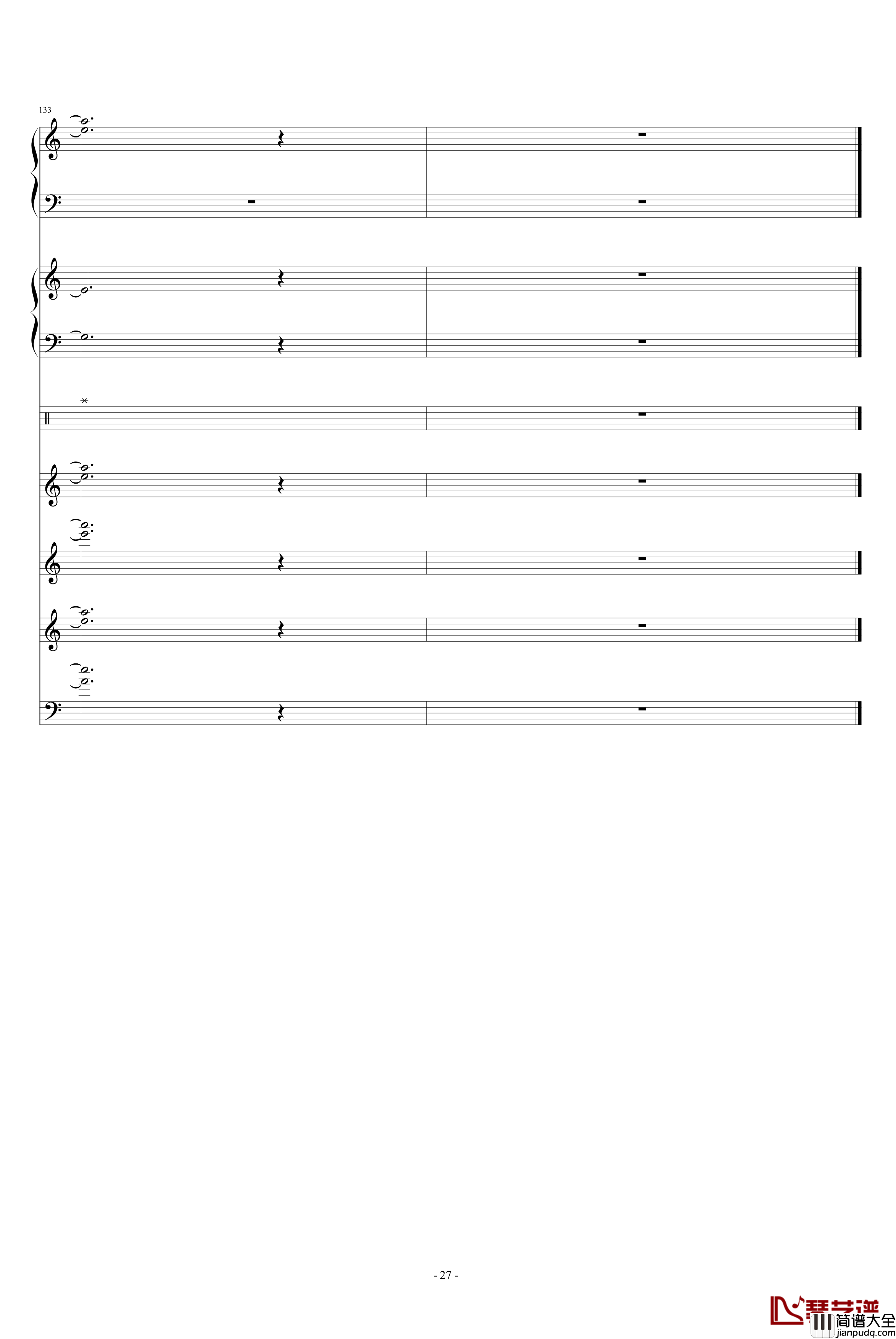 怀念的东方之血+飘上月球不死之烟整谱钢琴谱_动漫影视