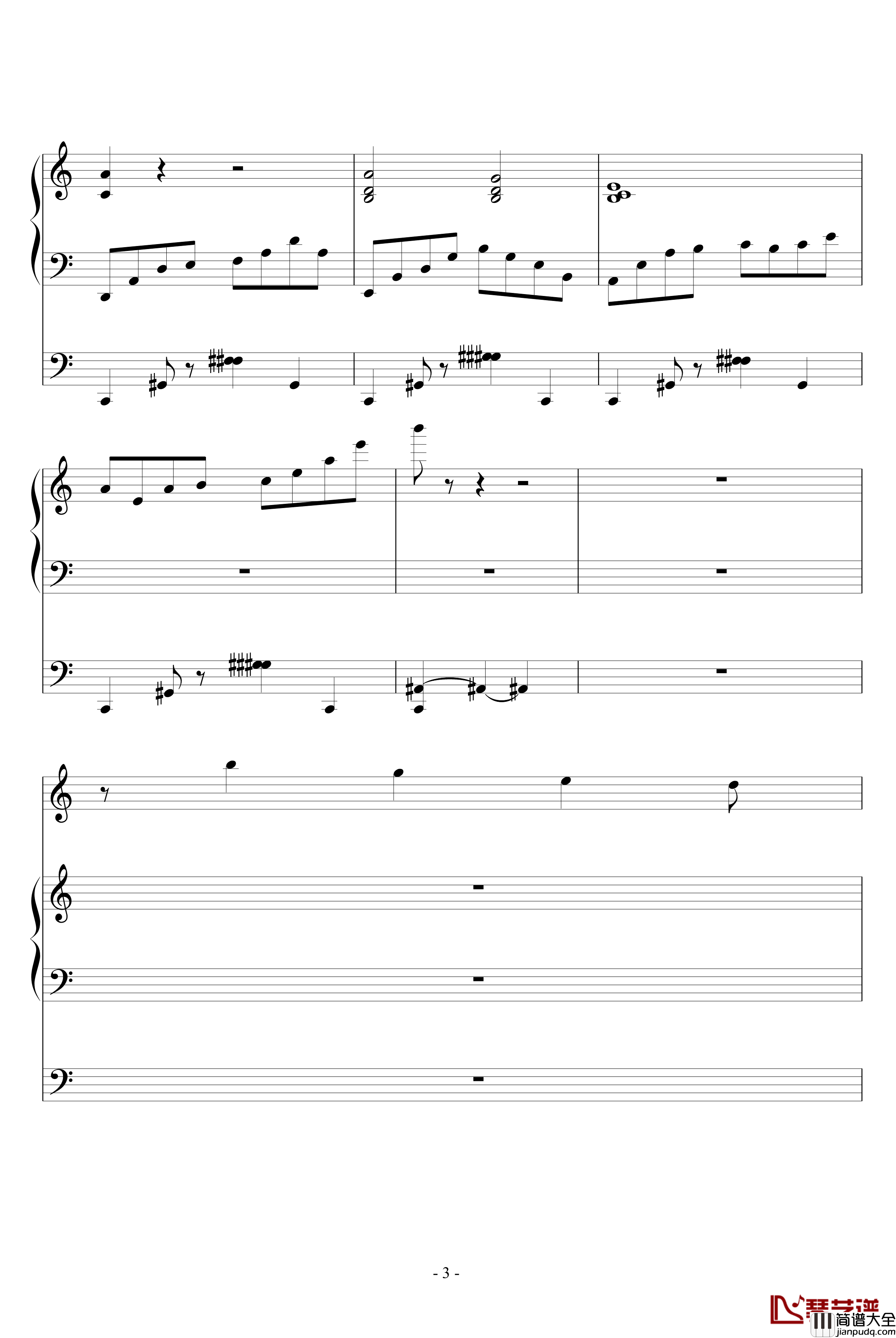 阿芙莲蒂娜的眼泪钢琴谱_ellocz