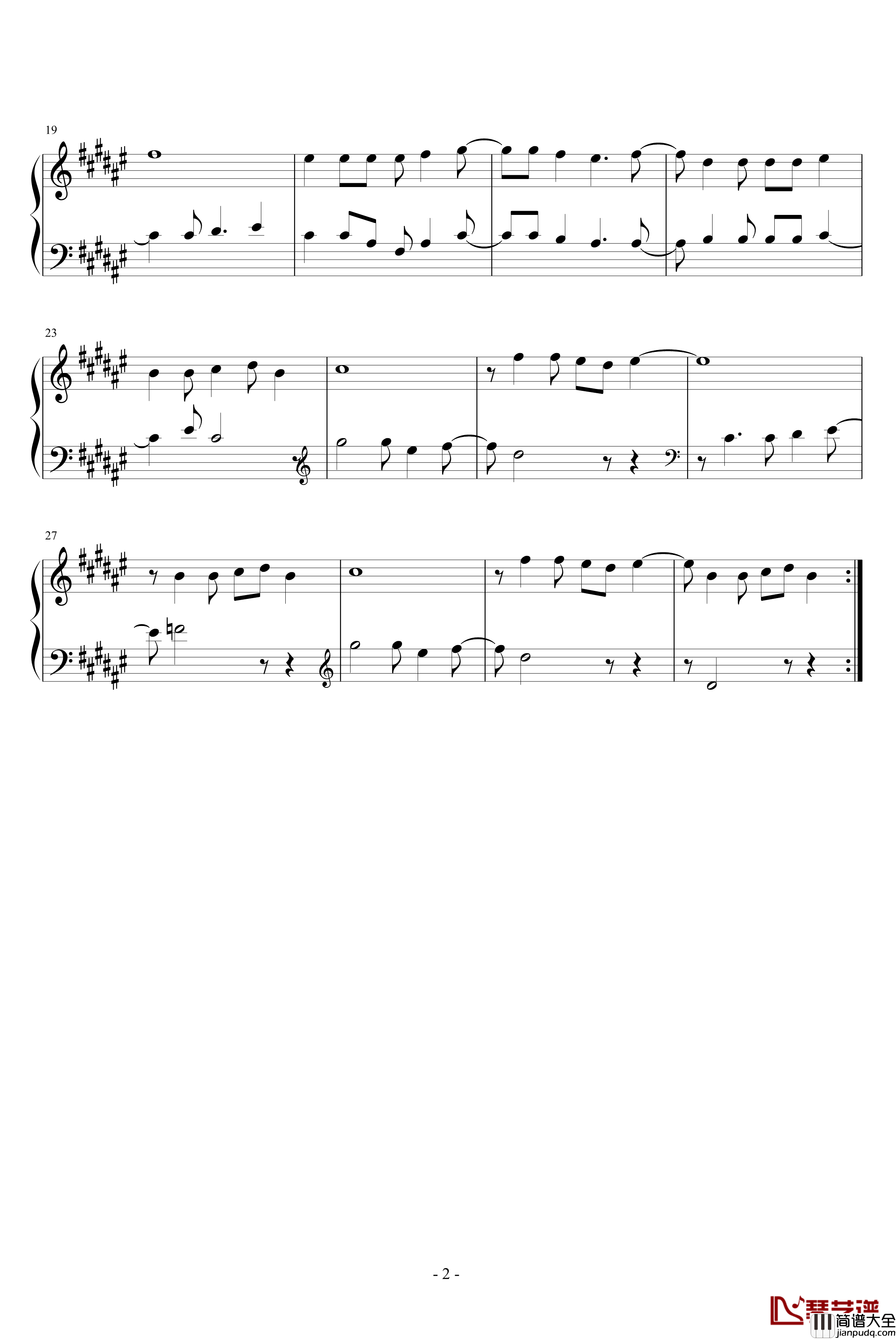 射手神村钢琴谱_冒险岛背景音乐_游戏