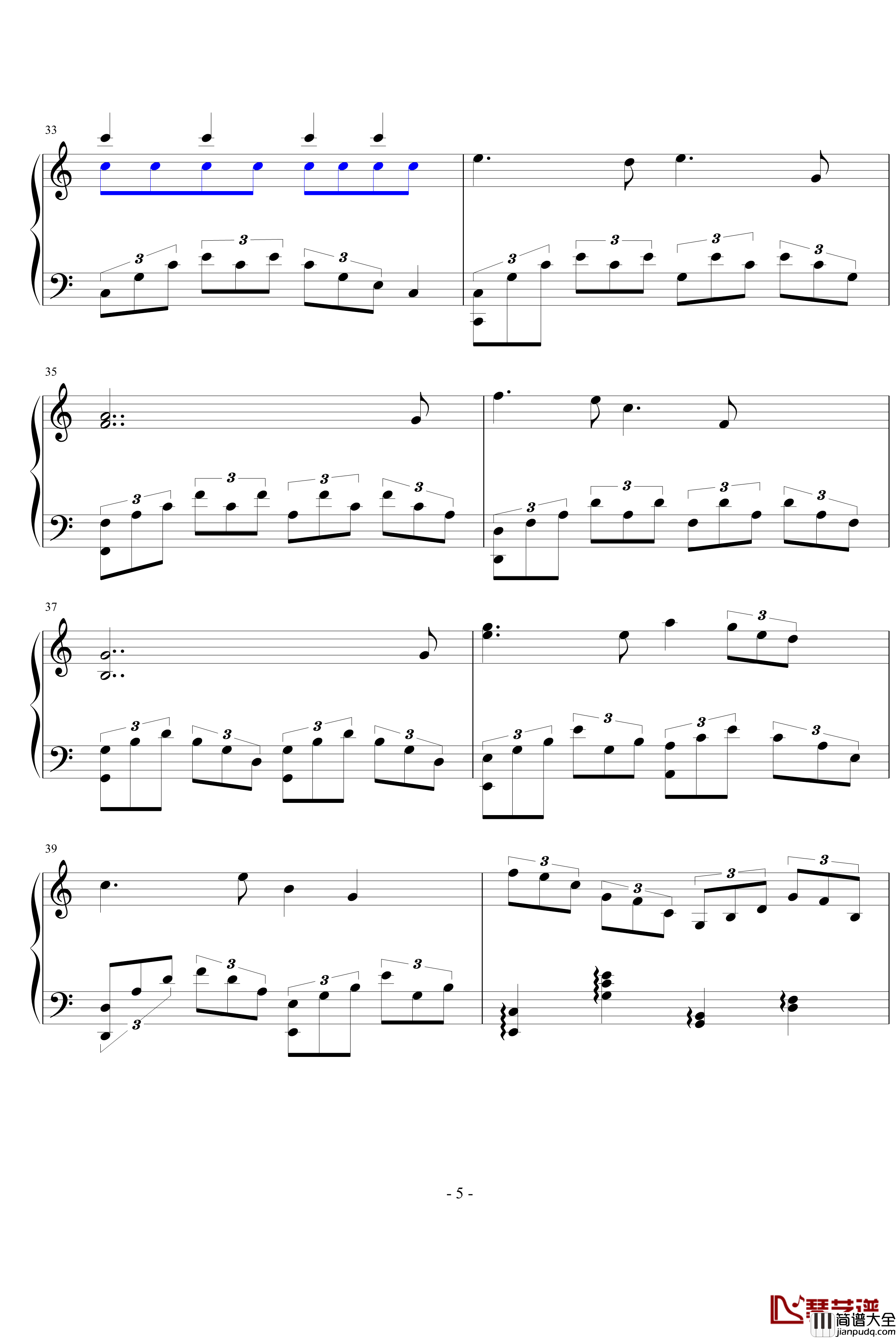 月夜钢琴谱_文武贝