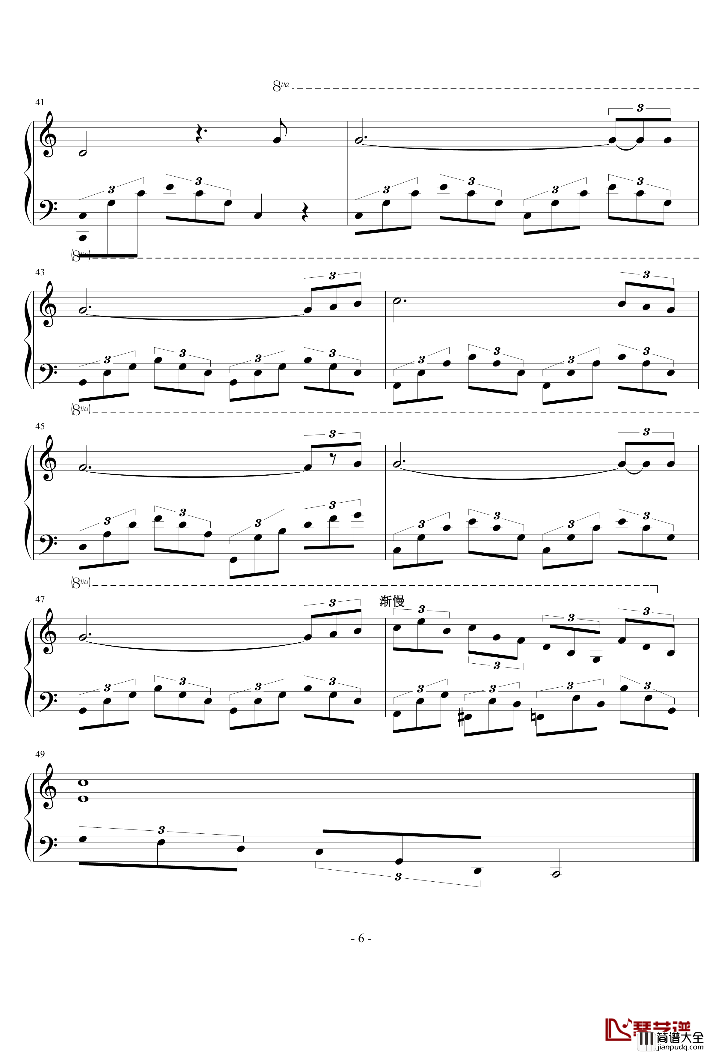 月夜钢琴谱_文武贝