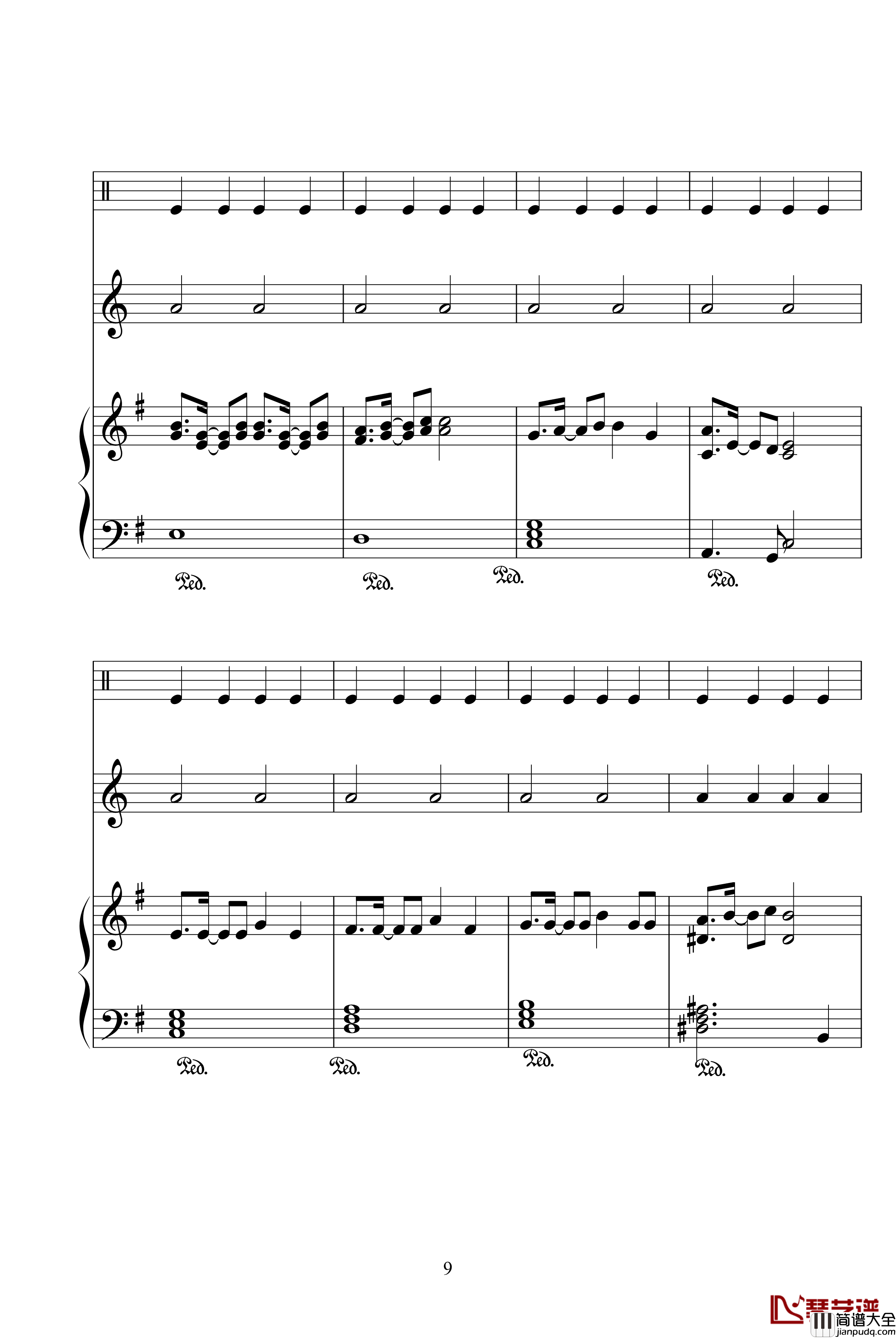 Two_Mix_リズムのメロディー钢琴谱_动漫影视