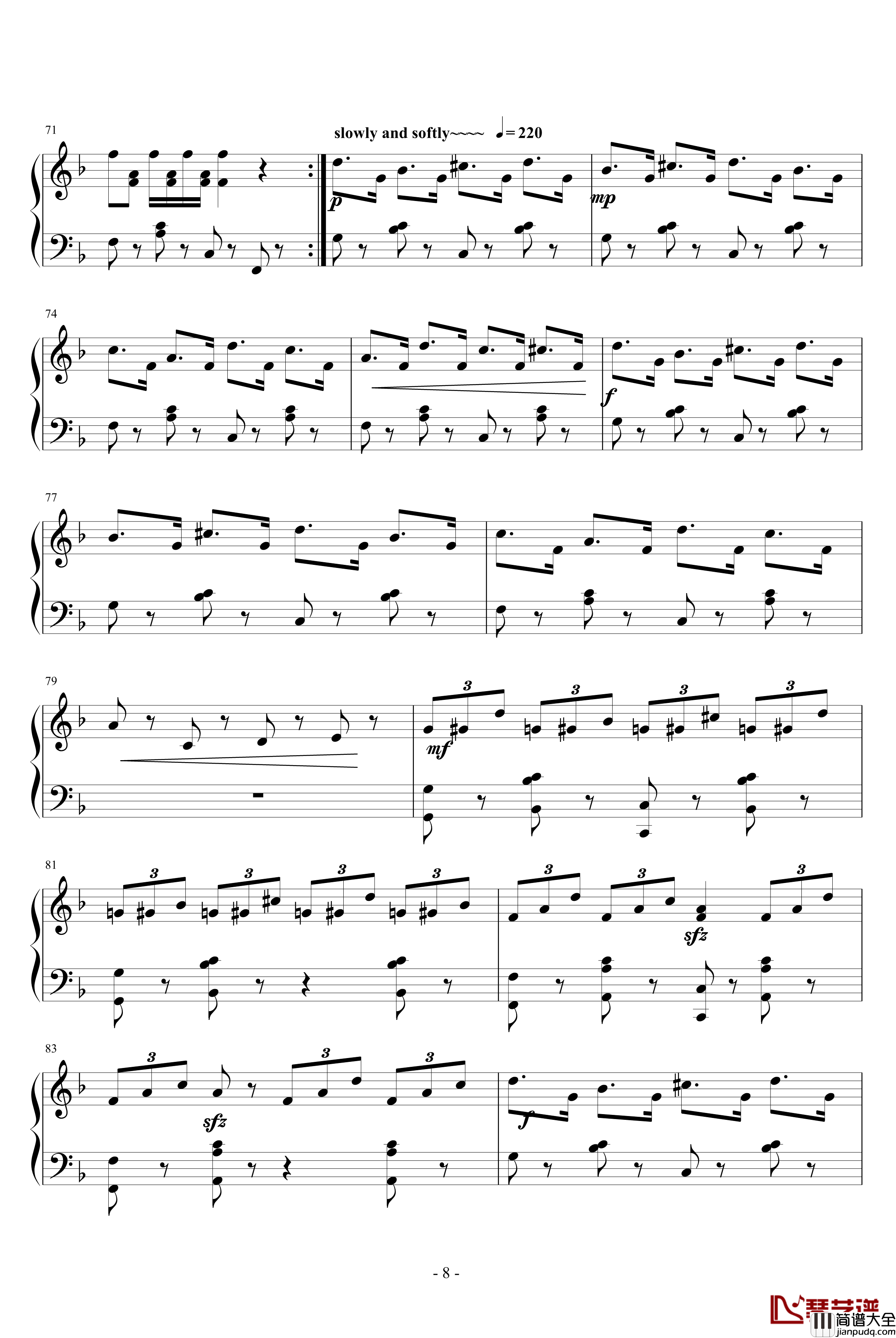 公子的花轿钢琴谱_JAZZ+中國風_纨绔公子