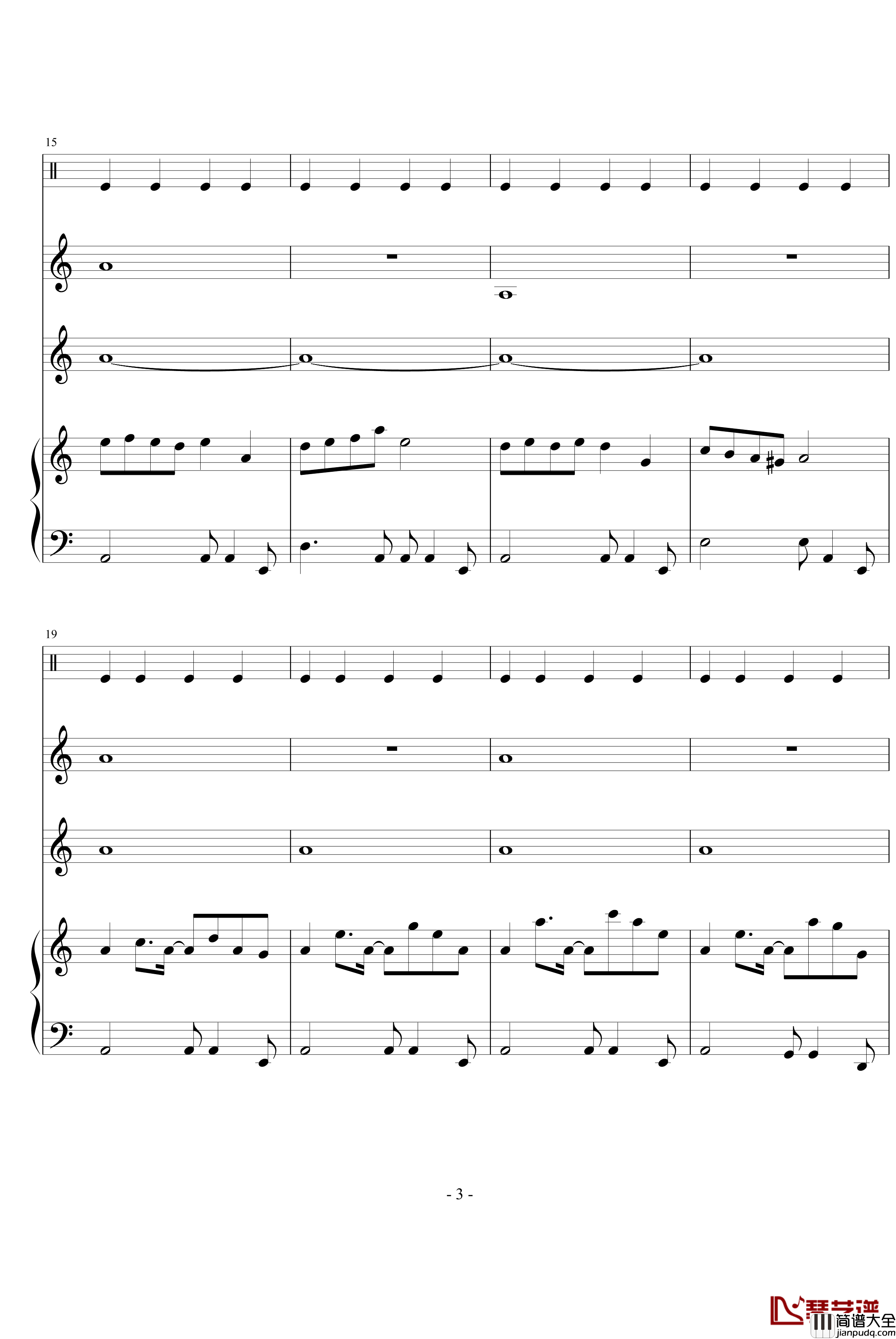 风华正茂钢琴谱_文武贝