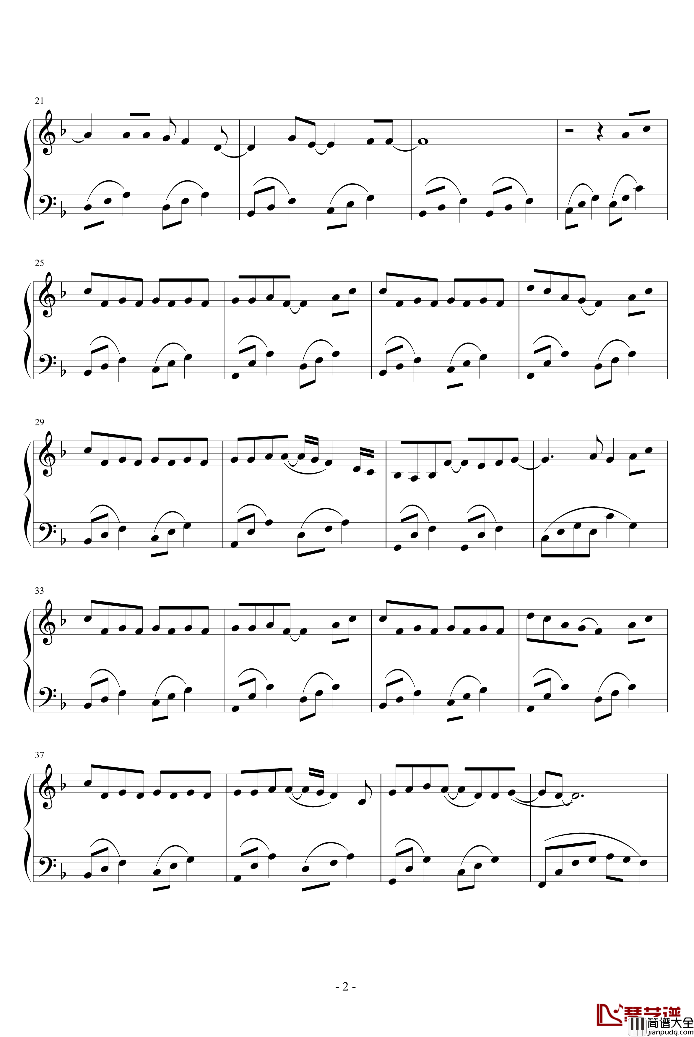 只对你有感觉钢琴谱_飞轮海