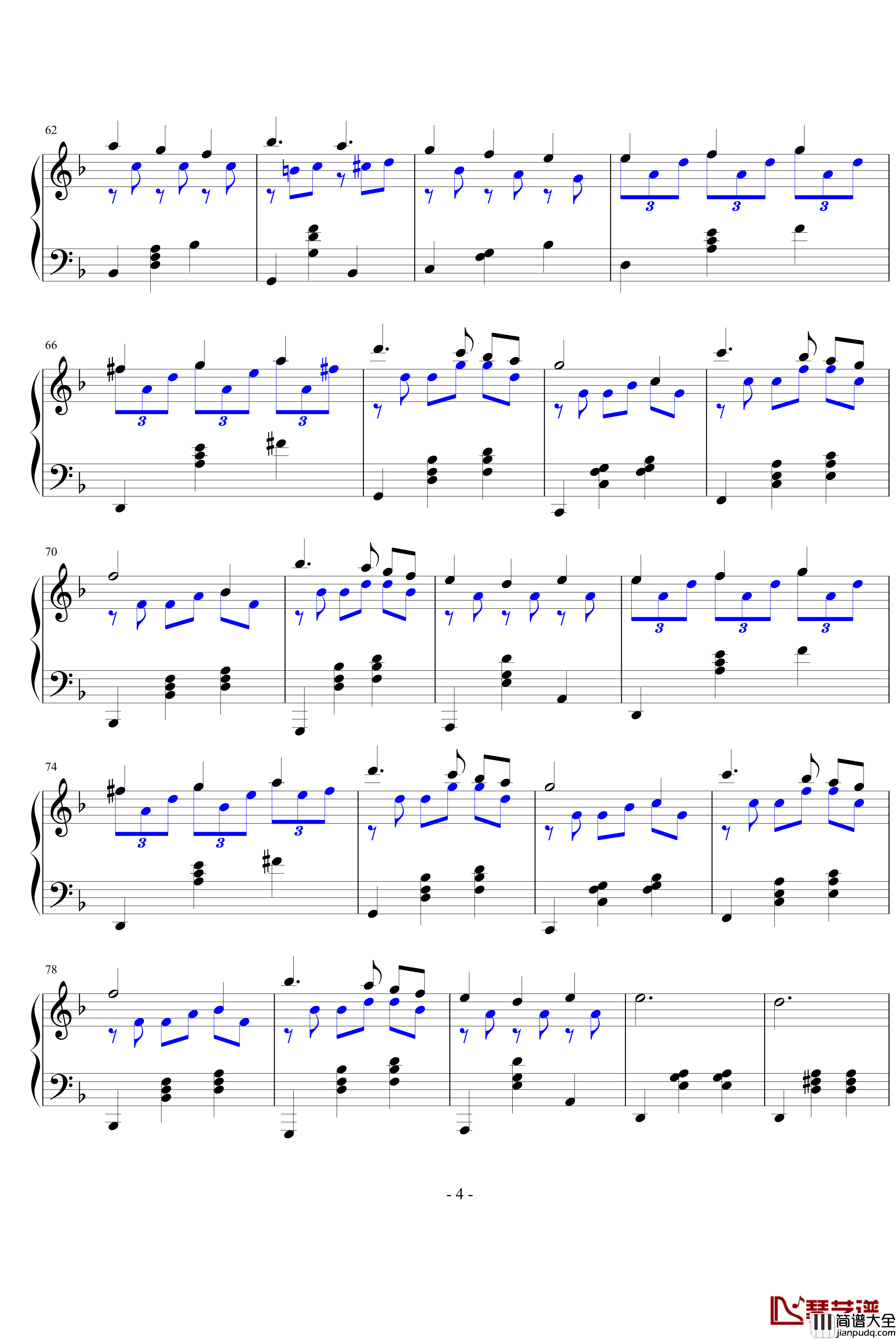 夜雨寂寥钢琴谱_天心琴_钢琴叫兽