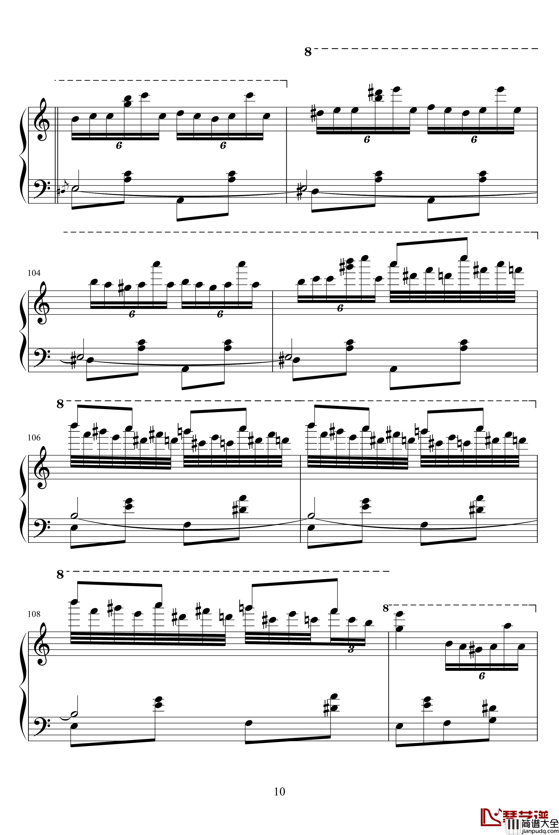 土耳其进行曲钢琴谱_莫扎特_瓦洛多斯改编莫扎特