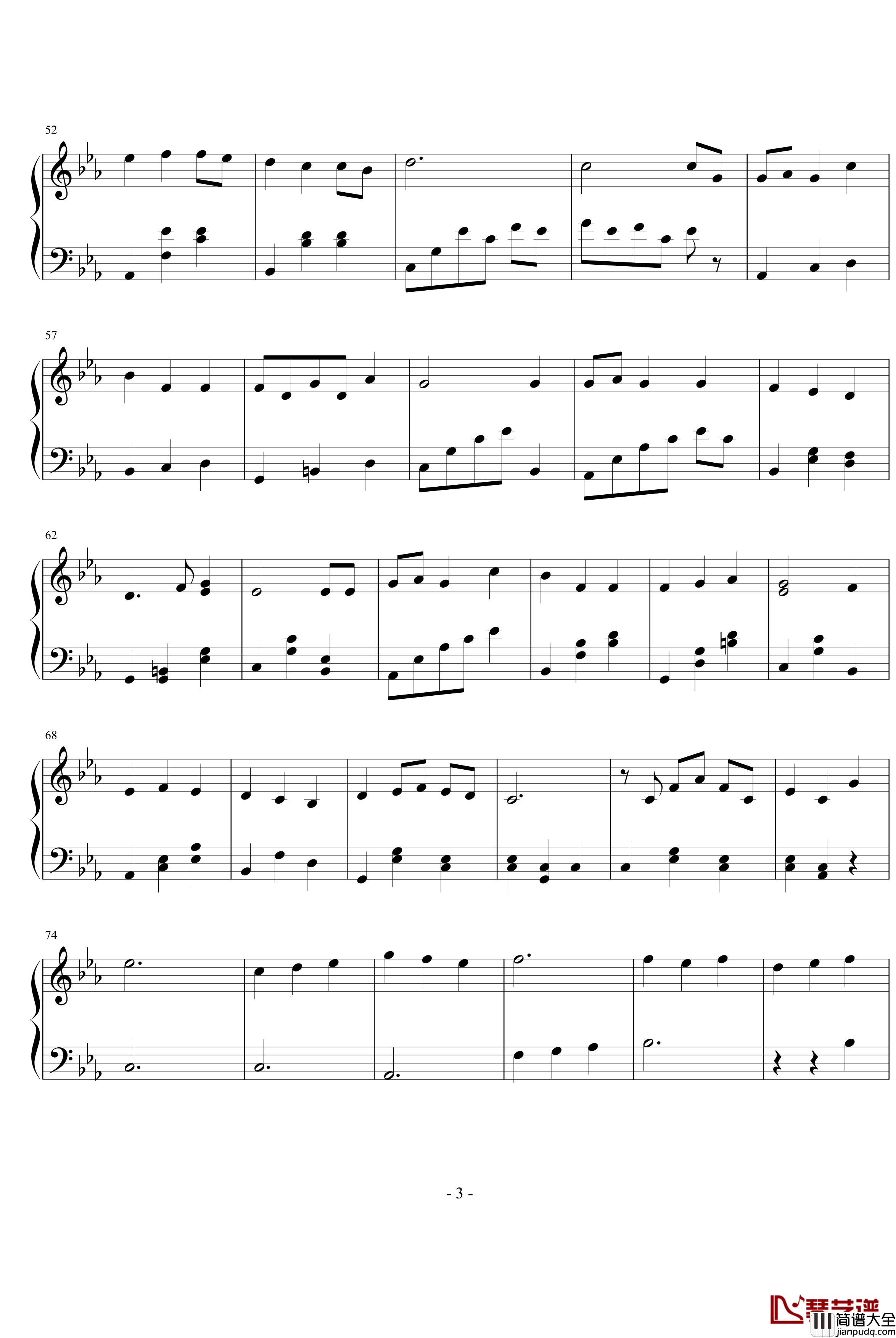 It's_only_the_fairy_tale钢琴谱_完整版_动漫影视