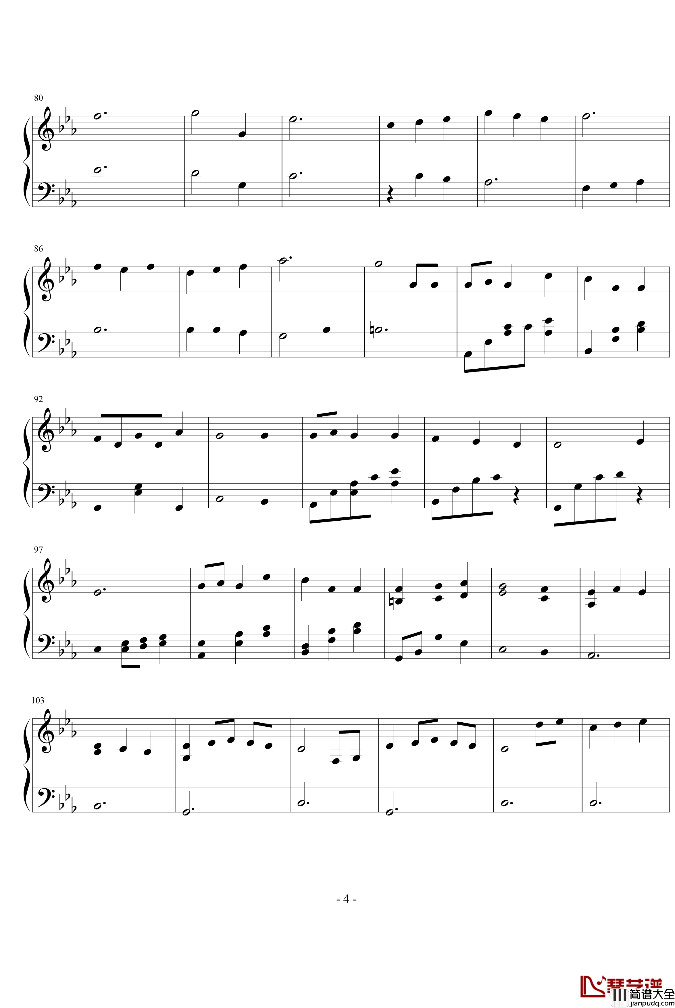 It's_only_the_fairy_tale钢琴谱_完整版_动漫影视