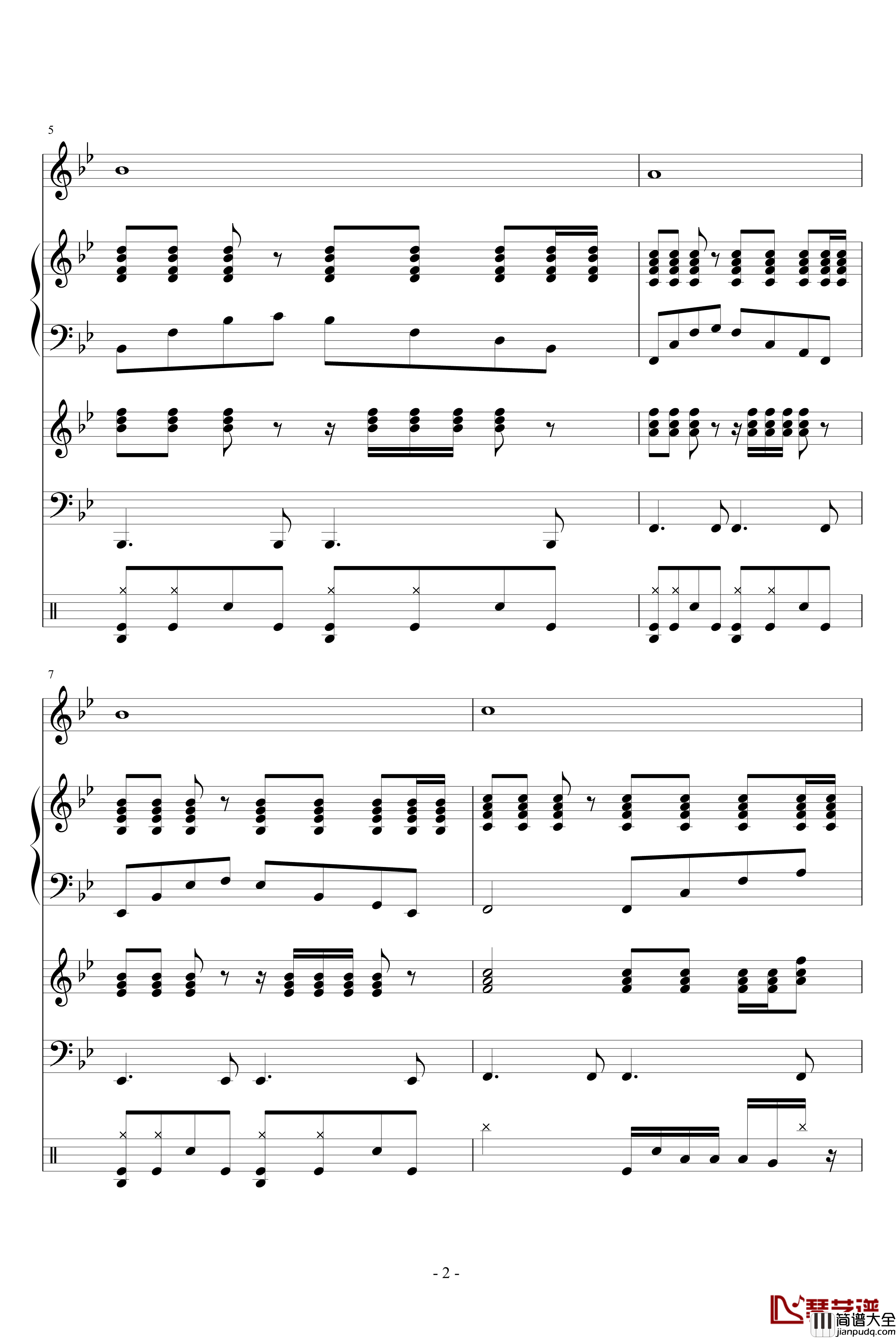 持续活力_血腥残阳_钢琴谱