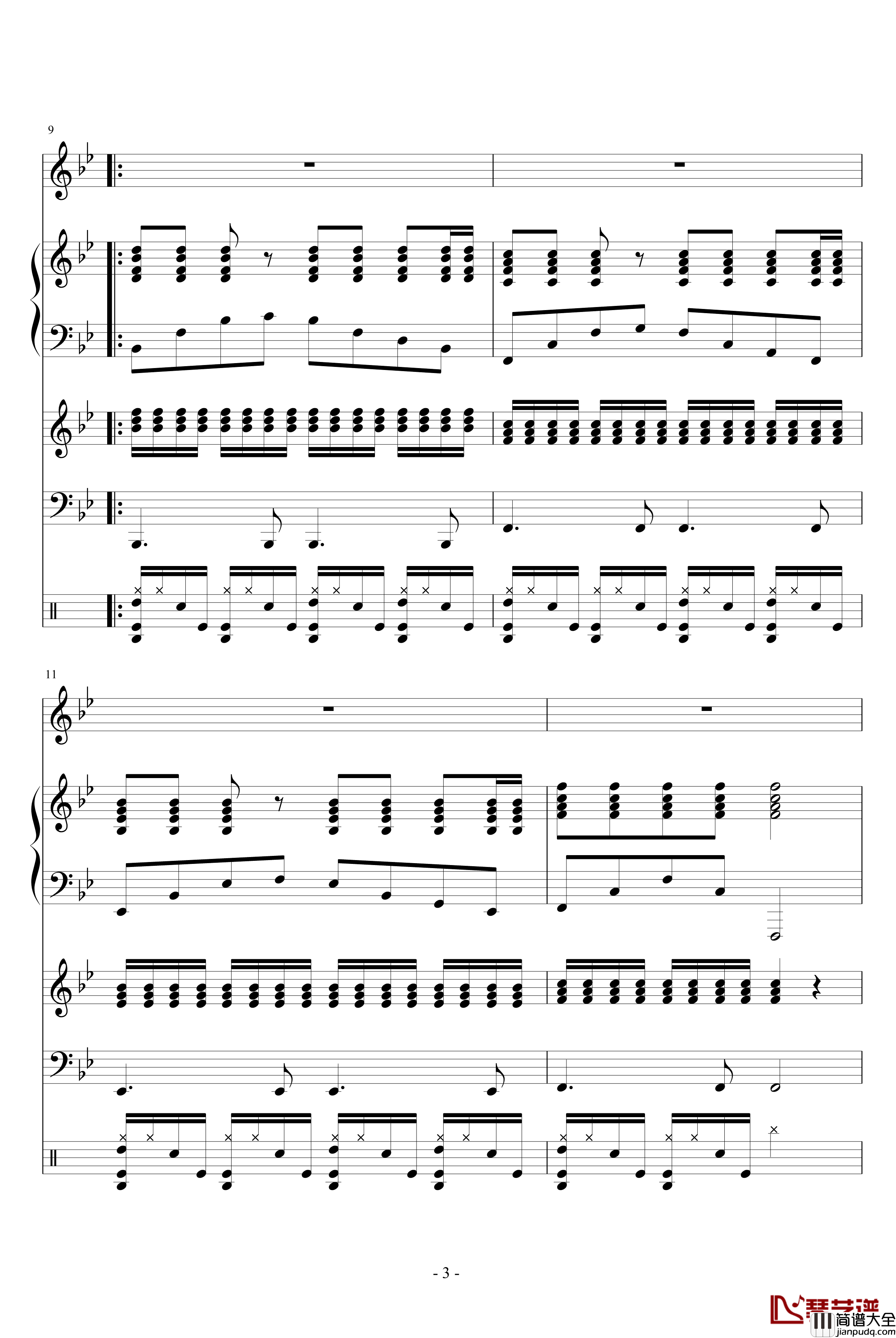 持续活力_血腥残阳_钢琴谱