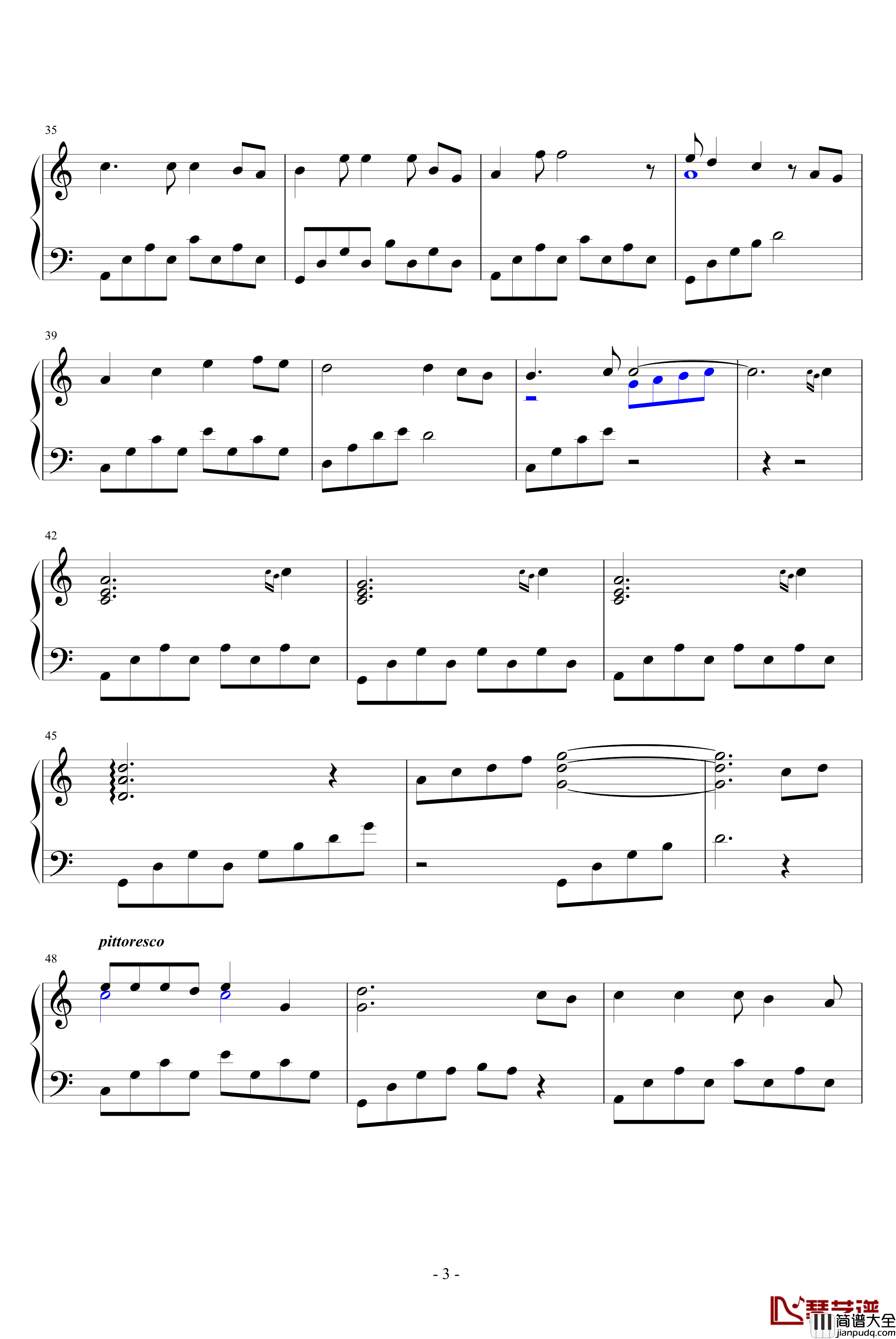 校园里的花儿钢琴谱_sleepermaner