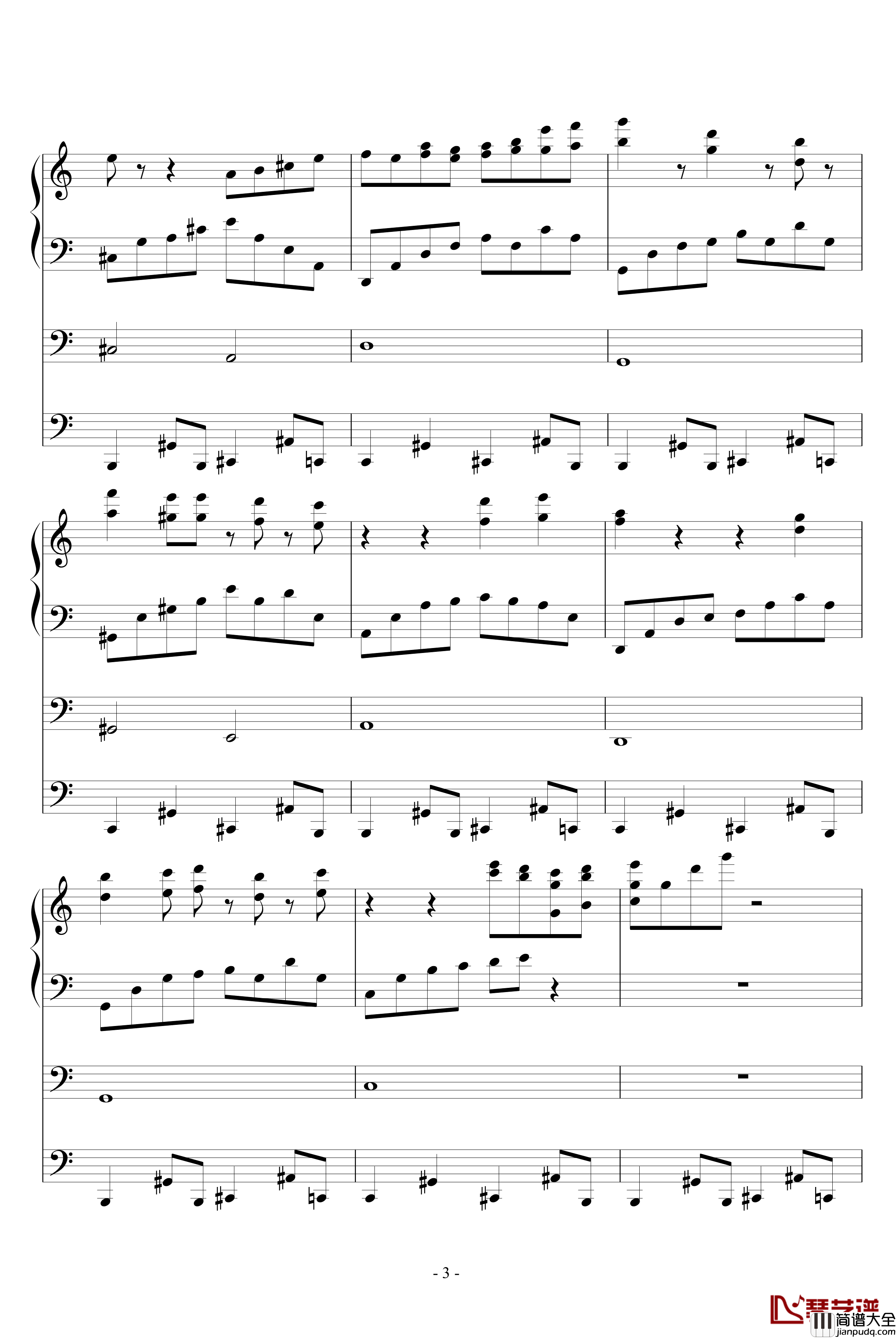 夜城随想钢琴谱_ellocz