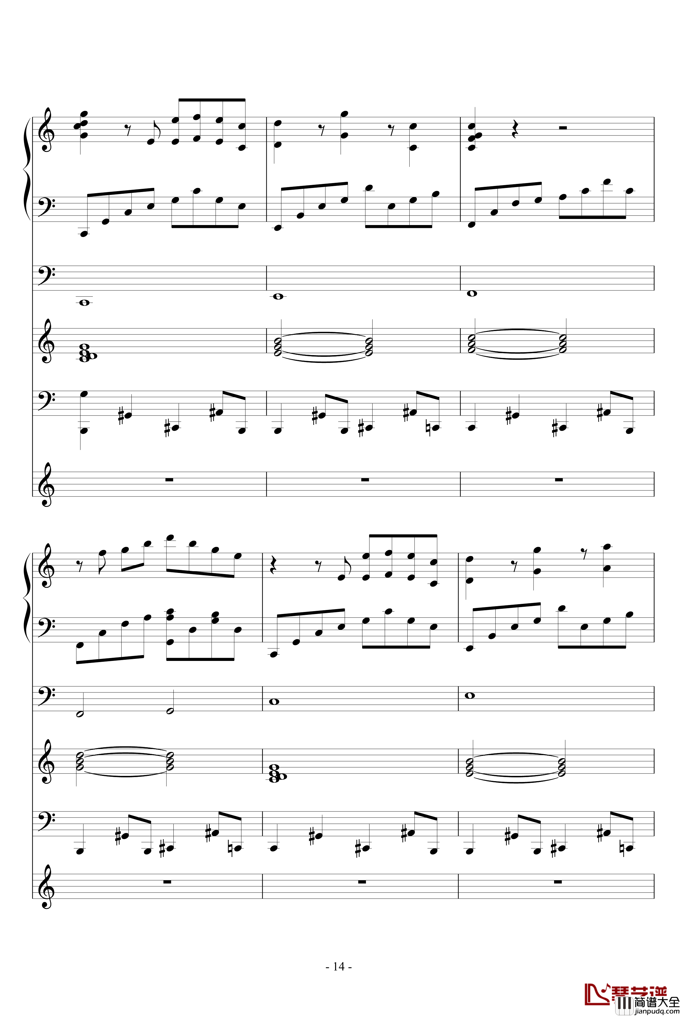 夜城随想钢琴谱_ellocz