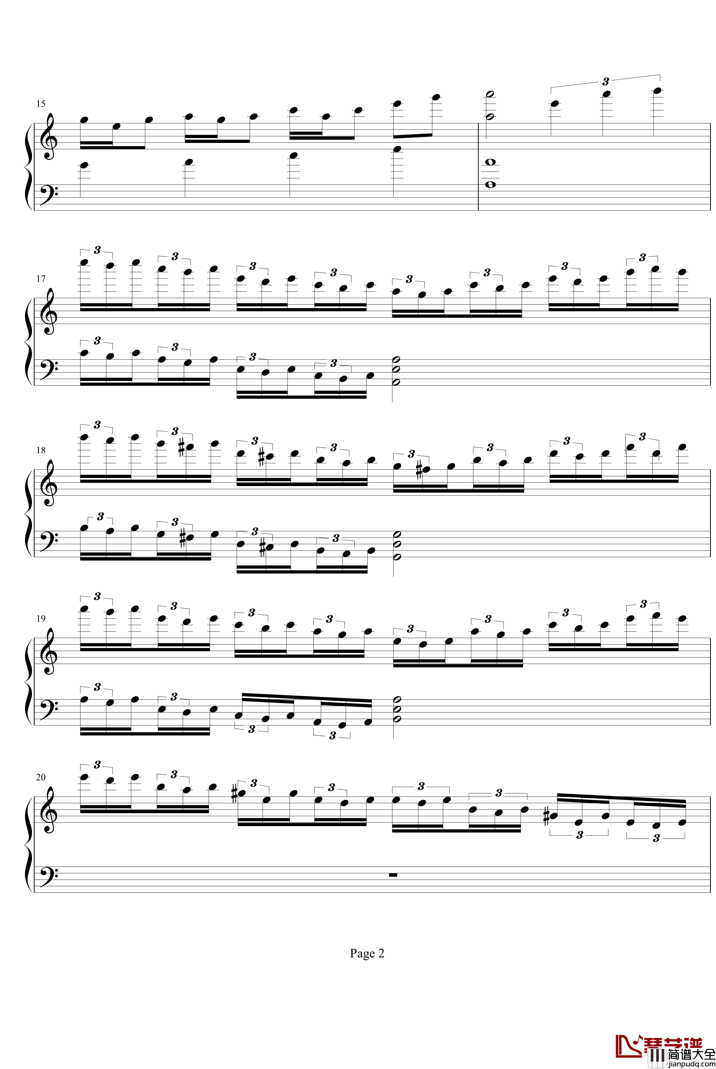 蓝天的翱翔钢琴谱_speedphoenix