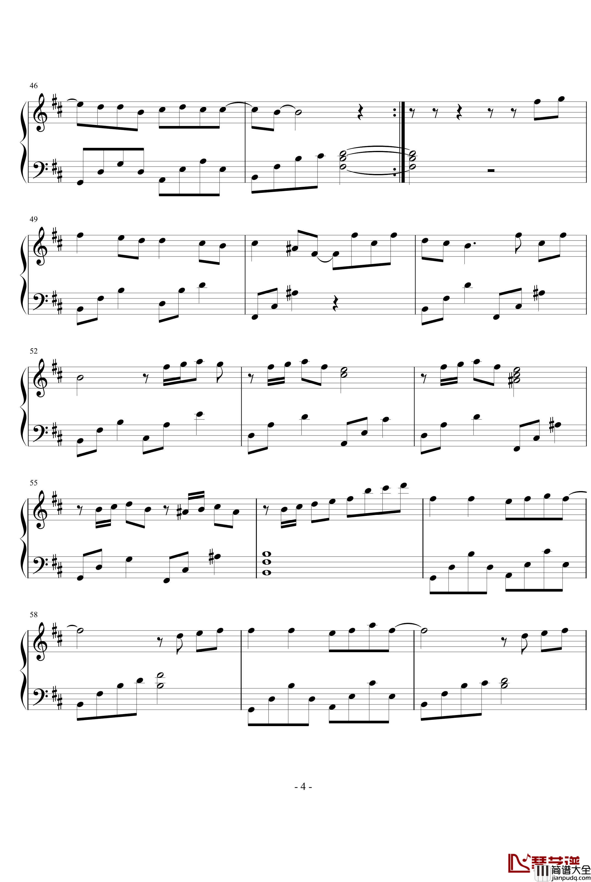 韓版流星花園片尾曲钢琴谱_因为我太傻_花样男子