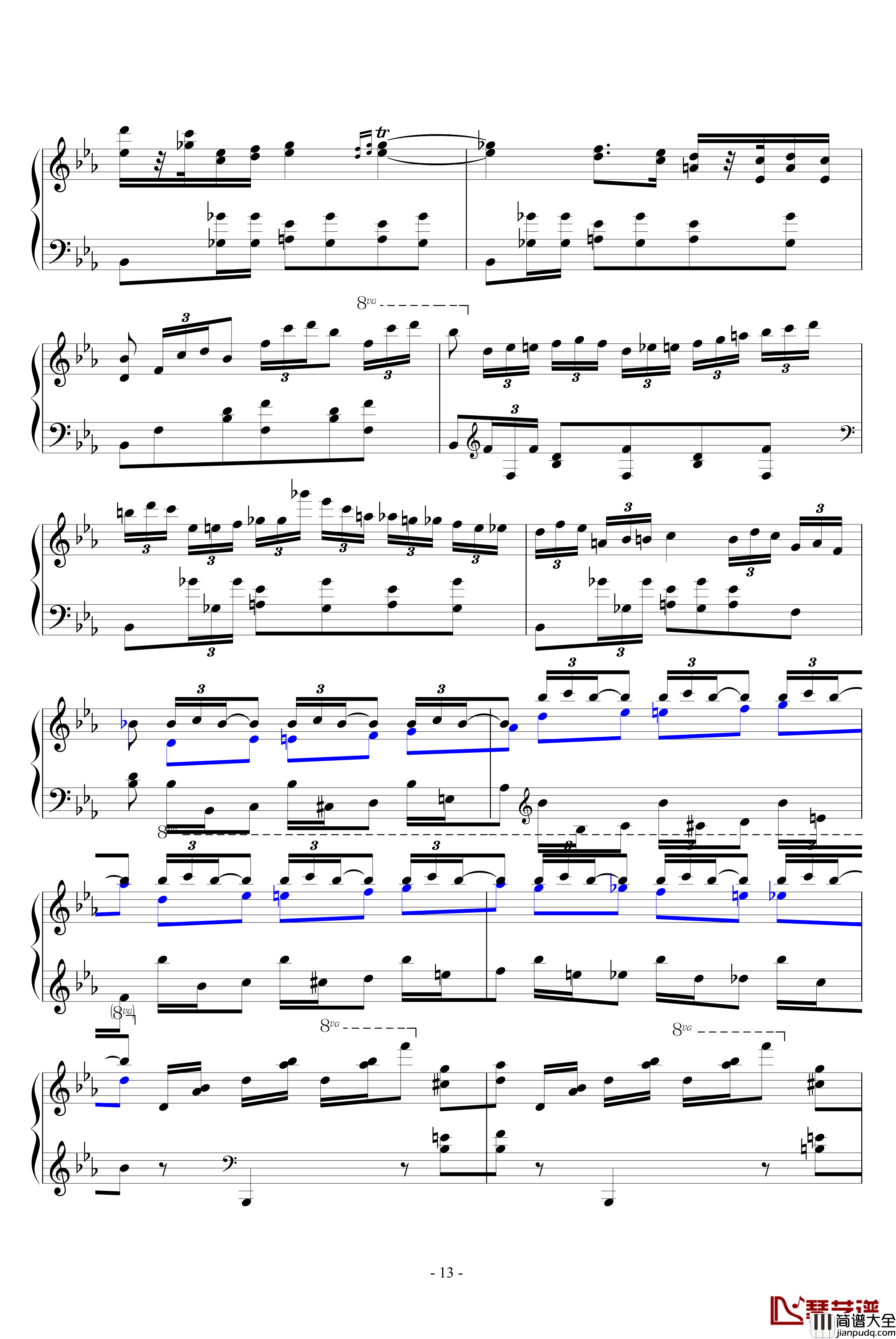 肖邦大波兰舞曲opus22钢琴谱_肖邦_chopin