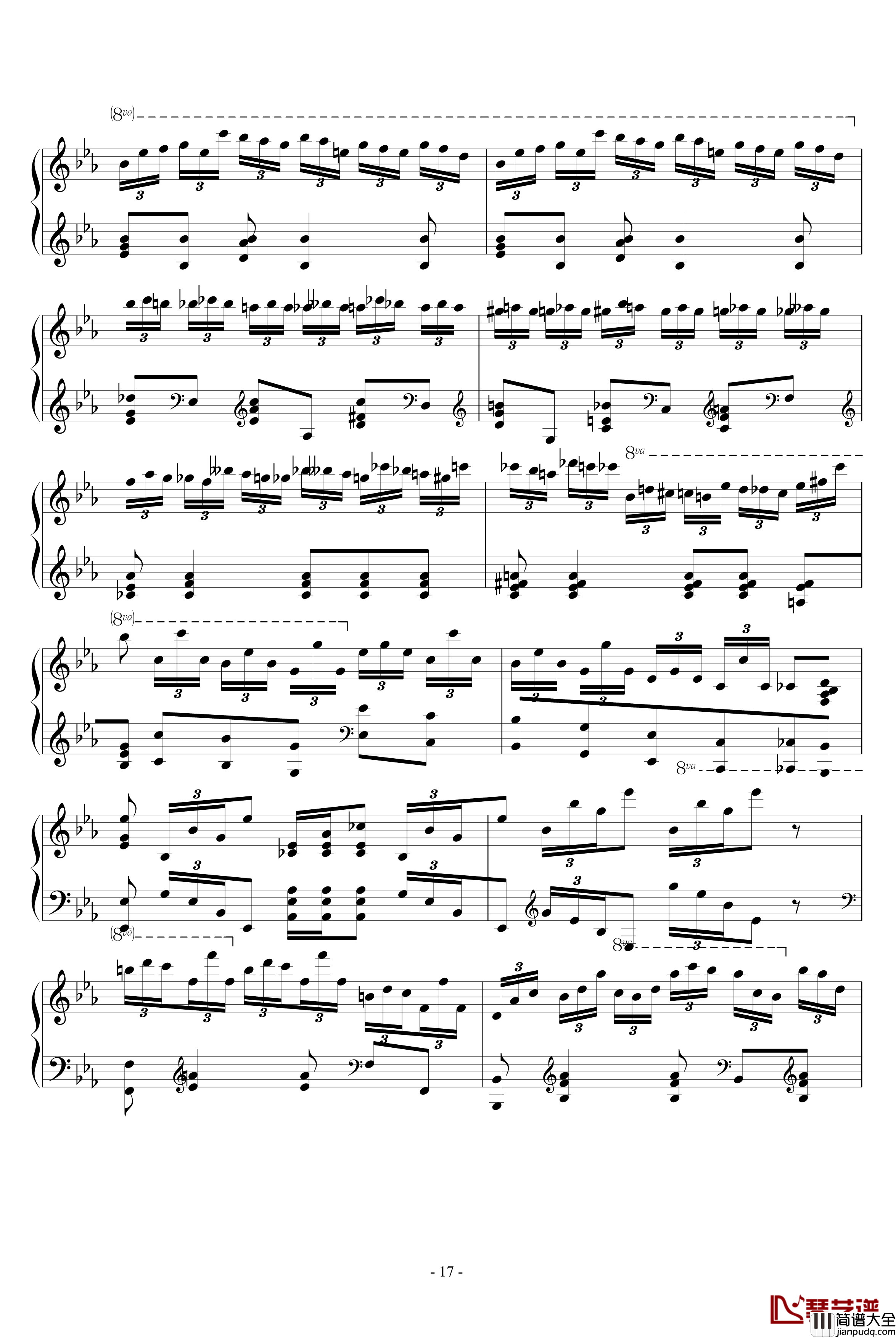 肖邦大波兰舞曲opus22钢琴谱_肖邦_chopin