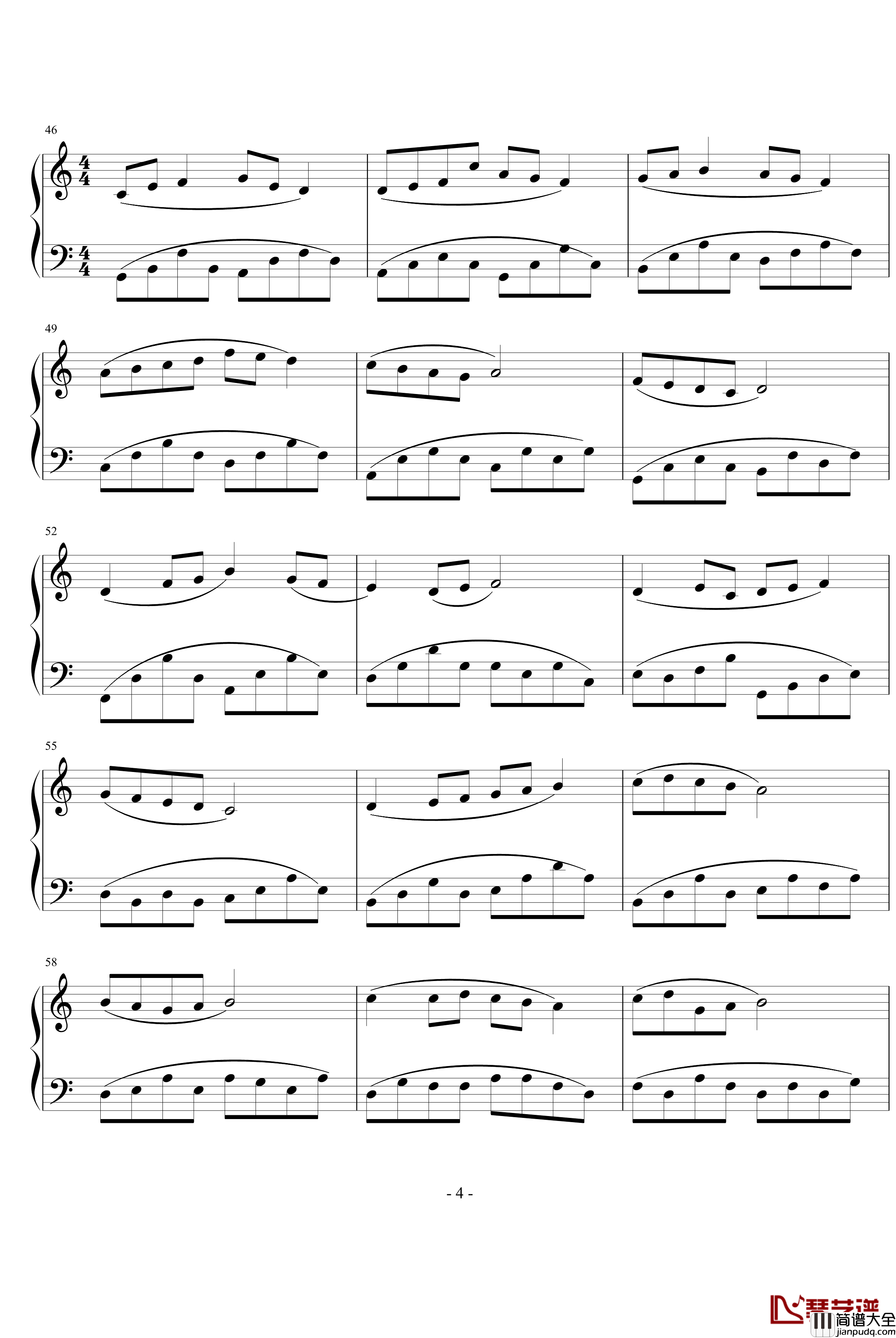 Recollection钢琴谱_米俊乐