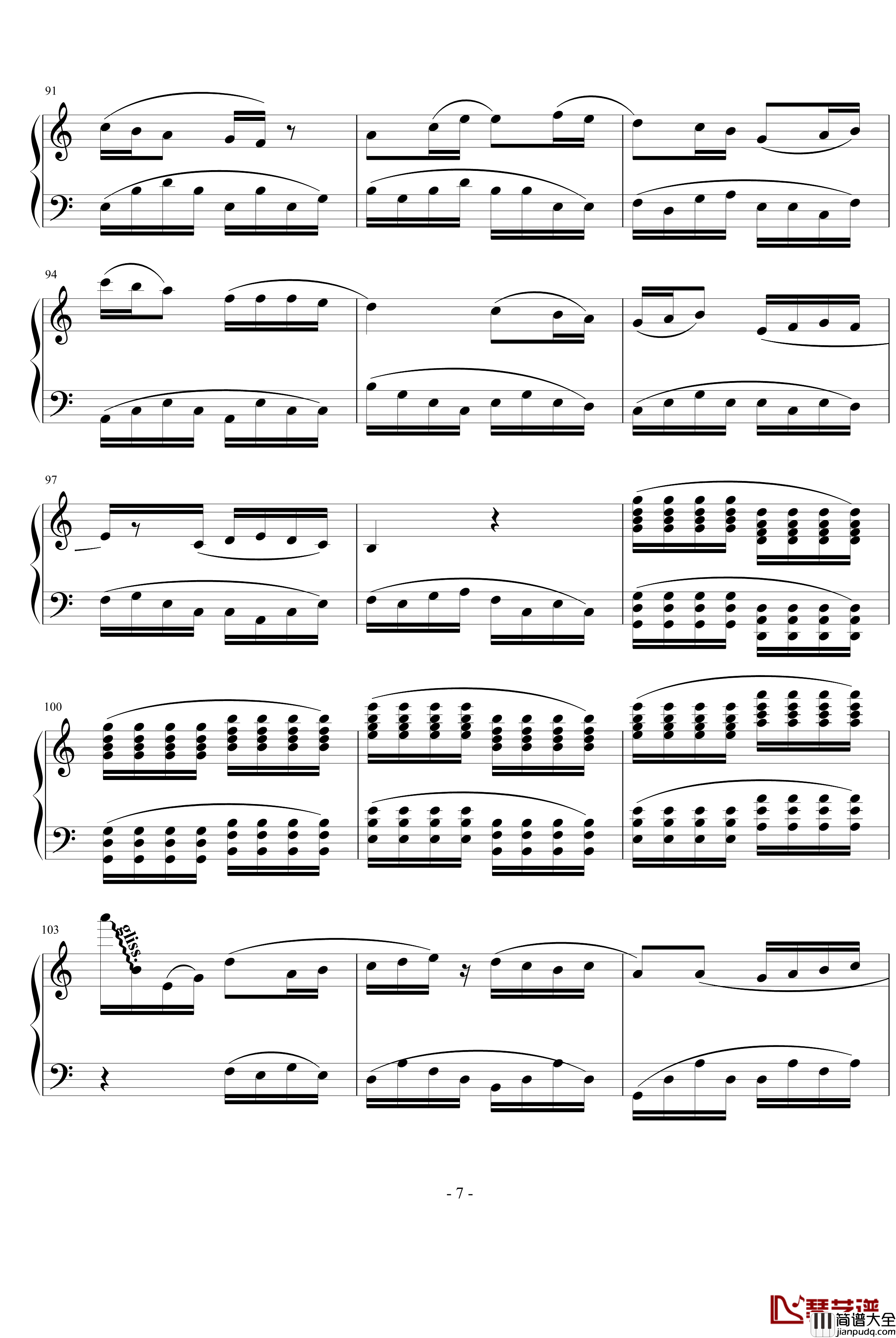 Recollection钢琴谱_米俊乐