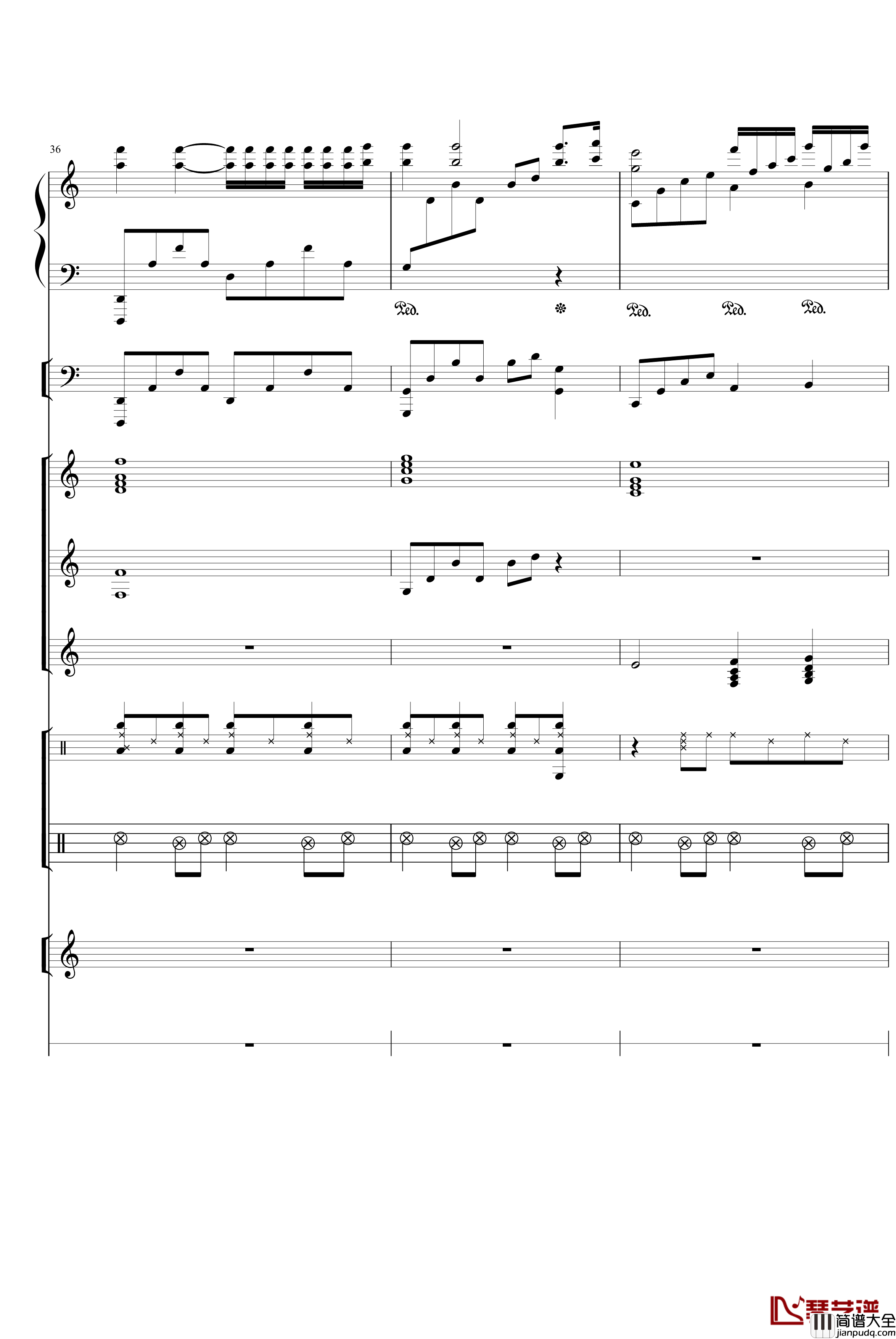 水边的阿狄丽娜钢琴谱_塞内维尔