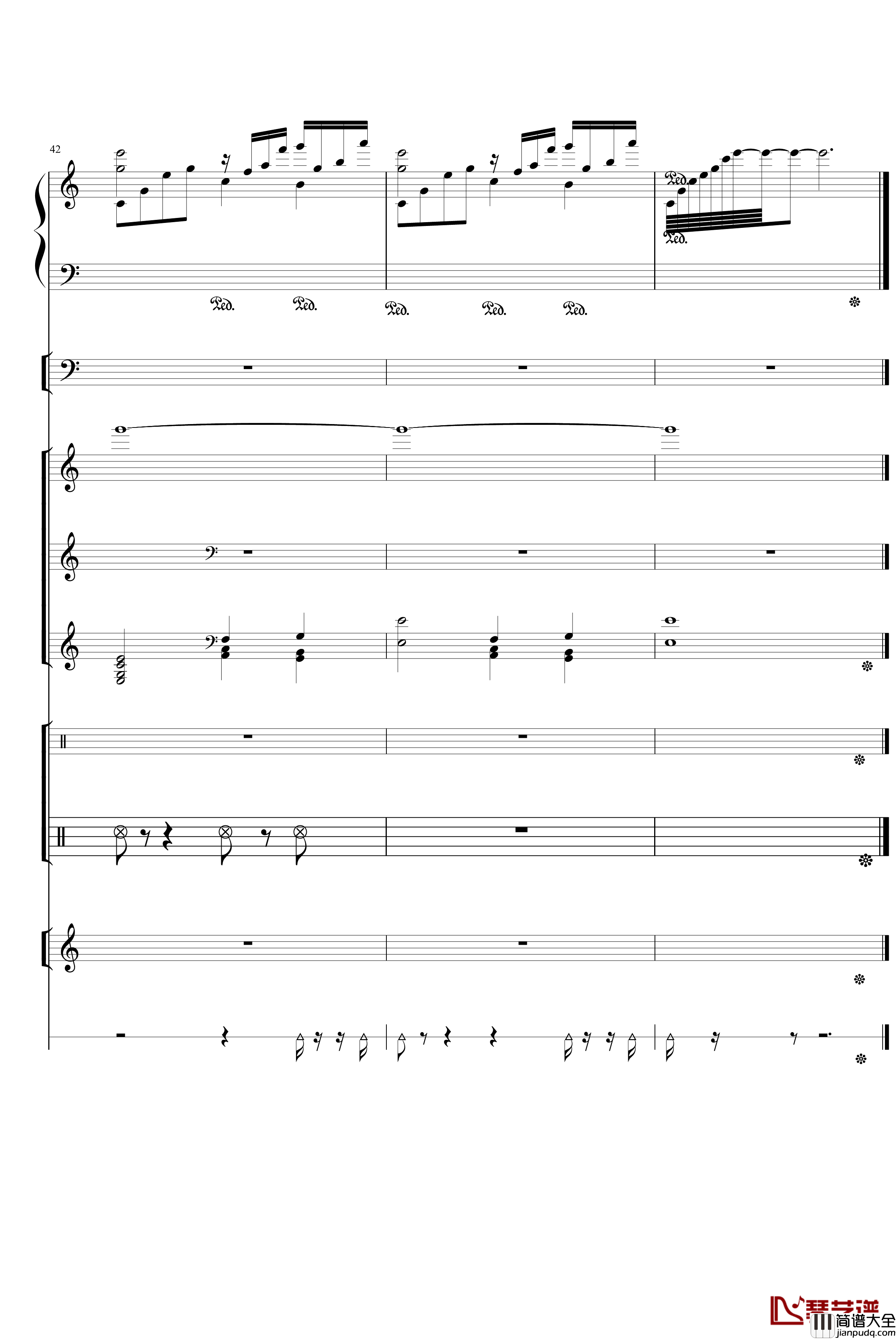 水边的阿狄丽娜钢琴谱_塞内维尔