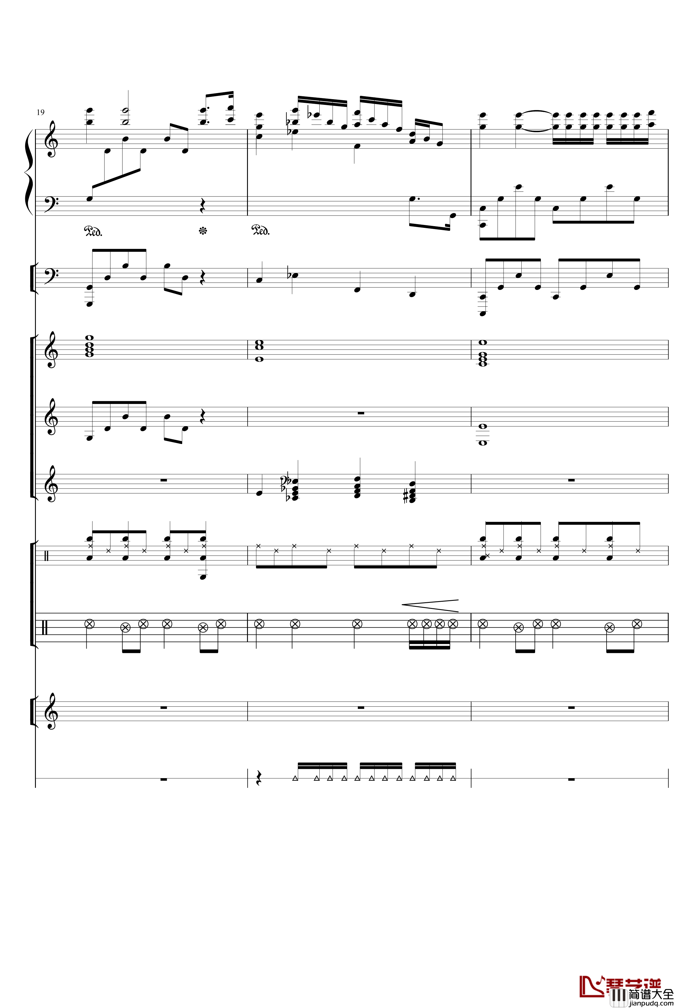 水边的阿狄丽娜钢琴谱_塞内维尔