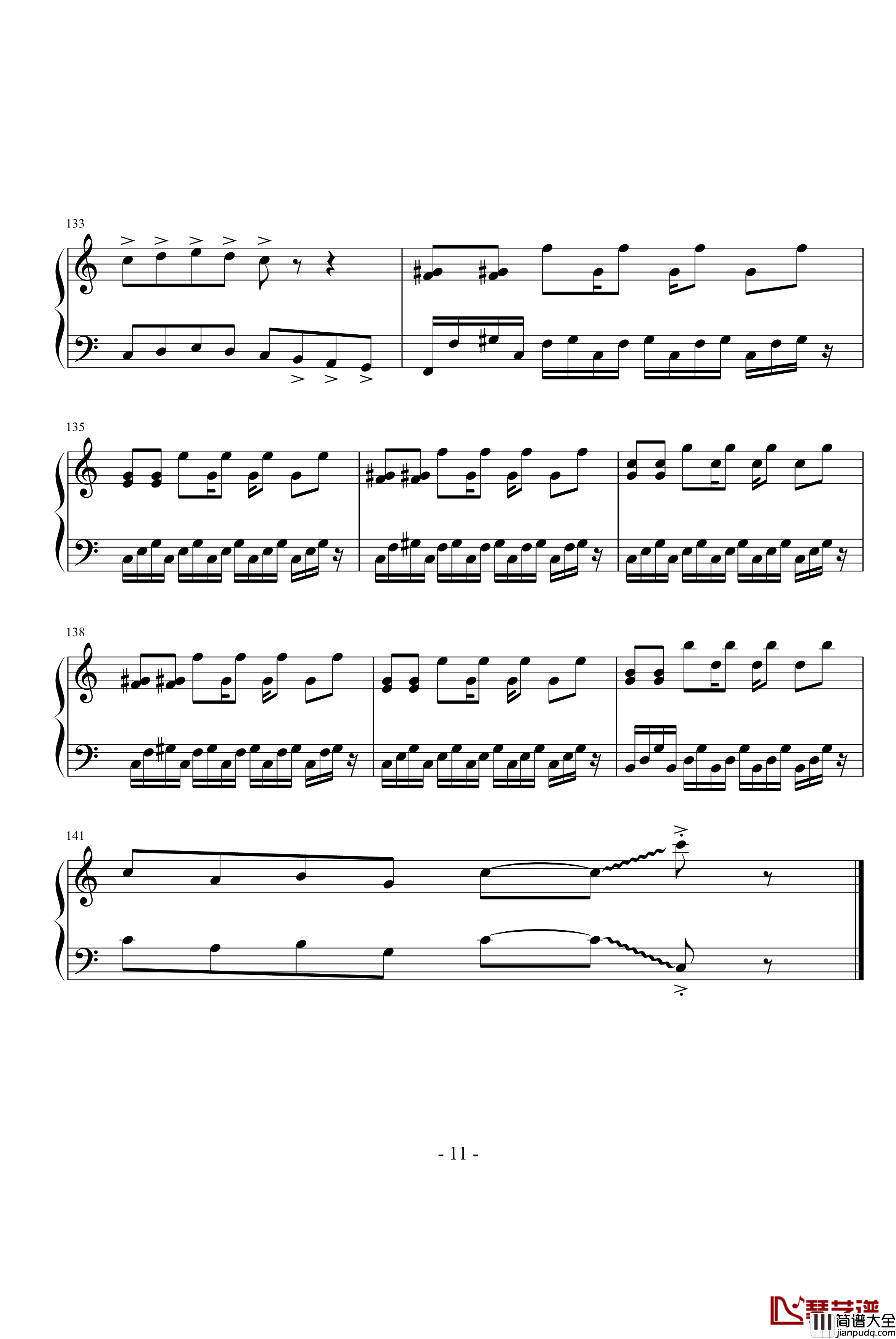 雪剑钢琴曲Op12钢琴谱_落花吹雪剑