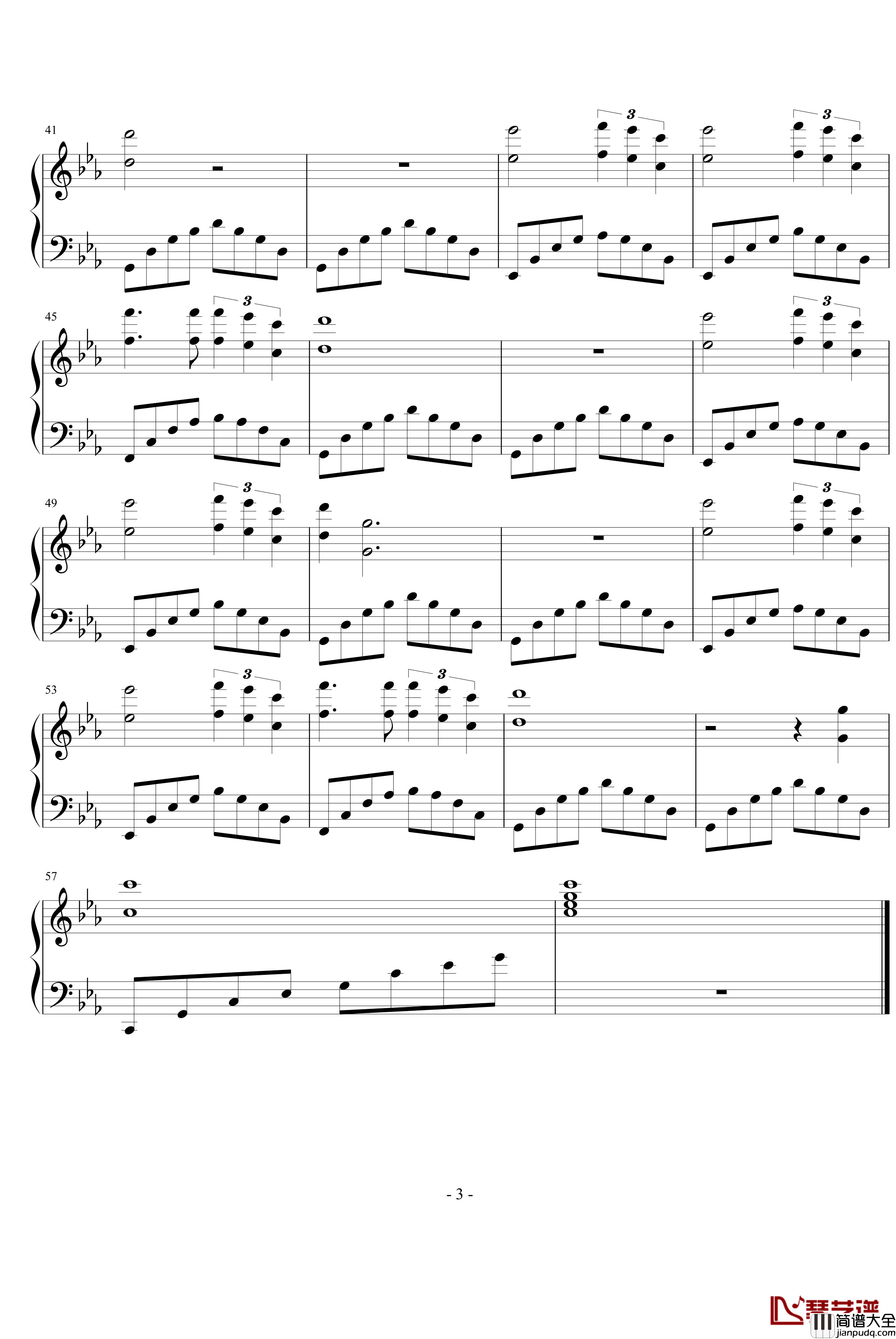 裂痕钢琴谱_雨的泪