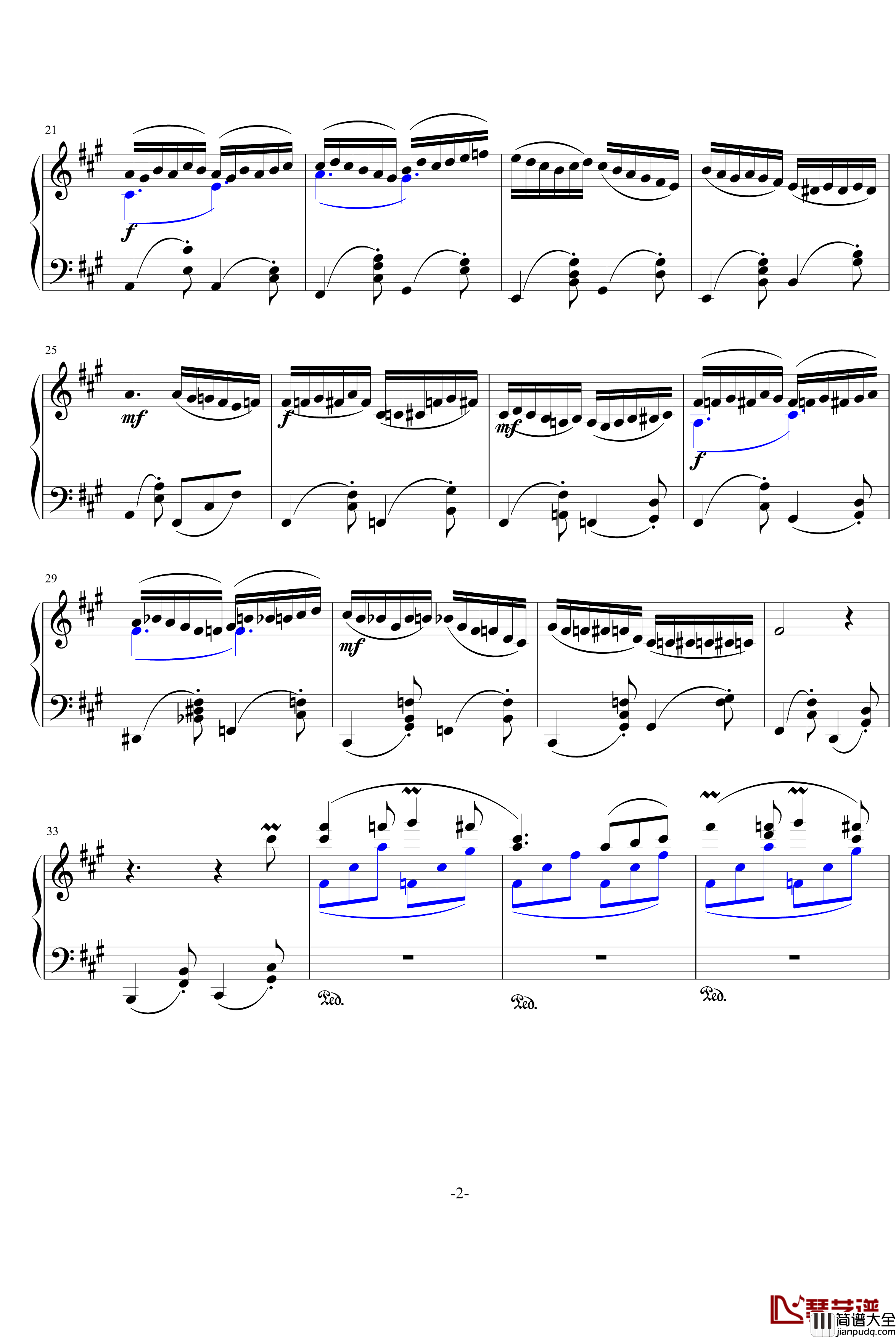 长春仲夏夜钢琴谱_AlexLiu