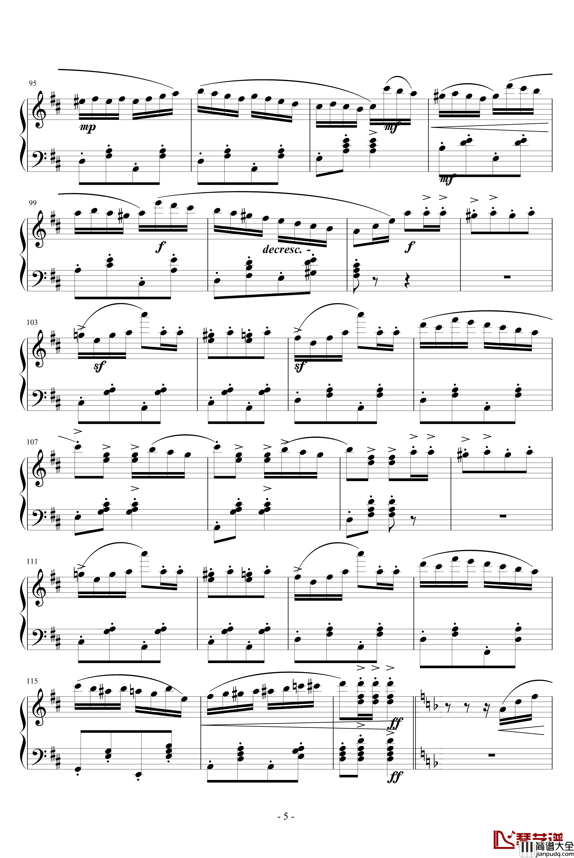 意大利波尔卡钢琴谱_拉赫马尼若夫