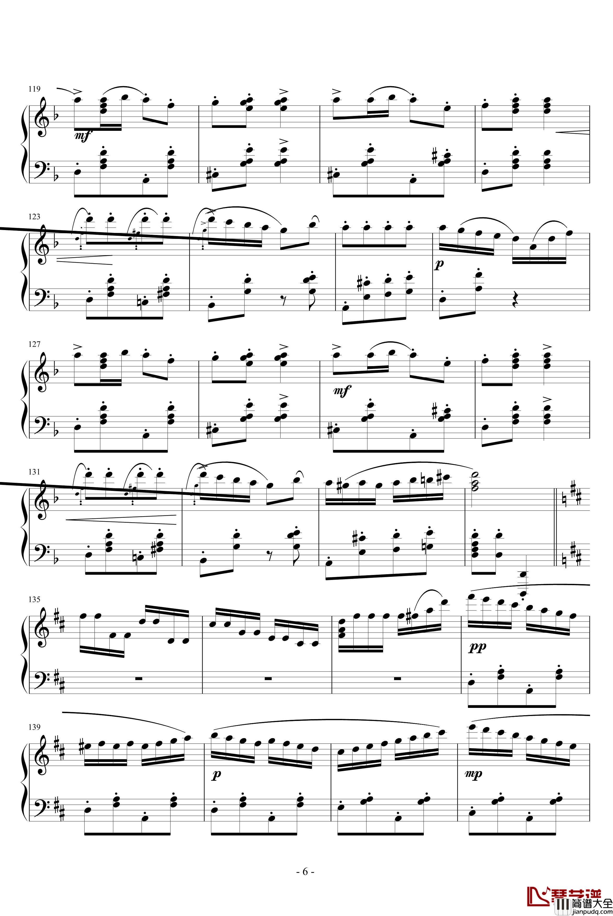 意大利波尔卡钢琴谱_拉赫马尼若夫